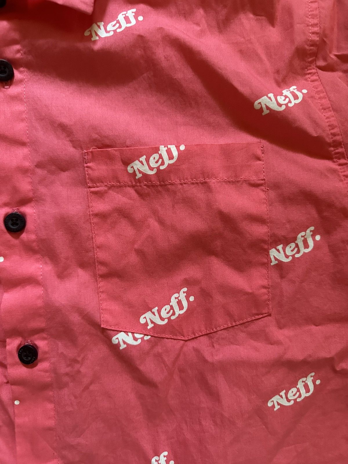 NEFF × Vintage Pink Neff Shirt Button up Size US M / EU 48-50 / 2 - 3 Thumbnail