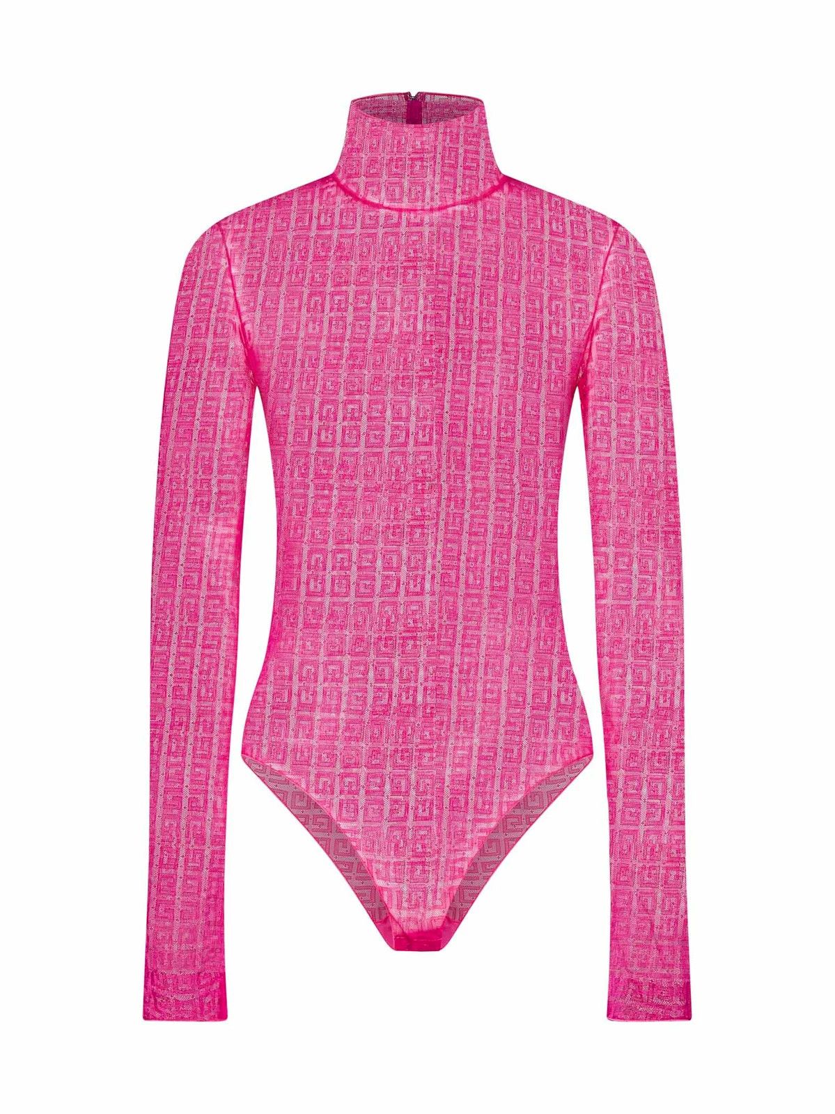 o1gr1nt0125 Long-Sleeved Bodysuit in Fuchsia