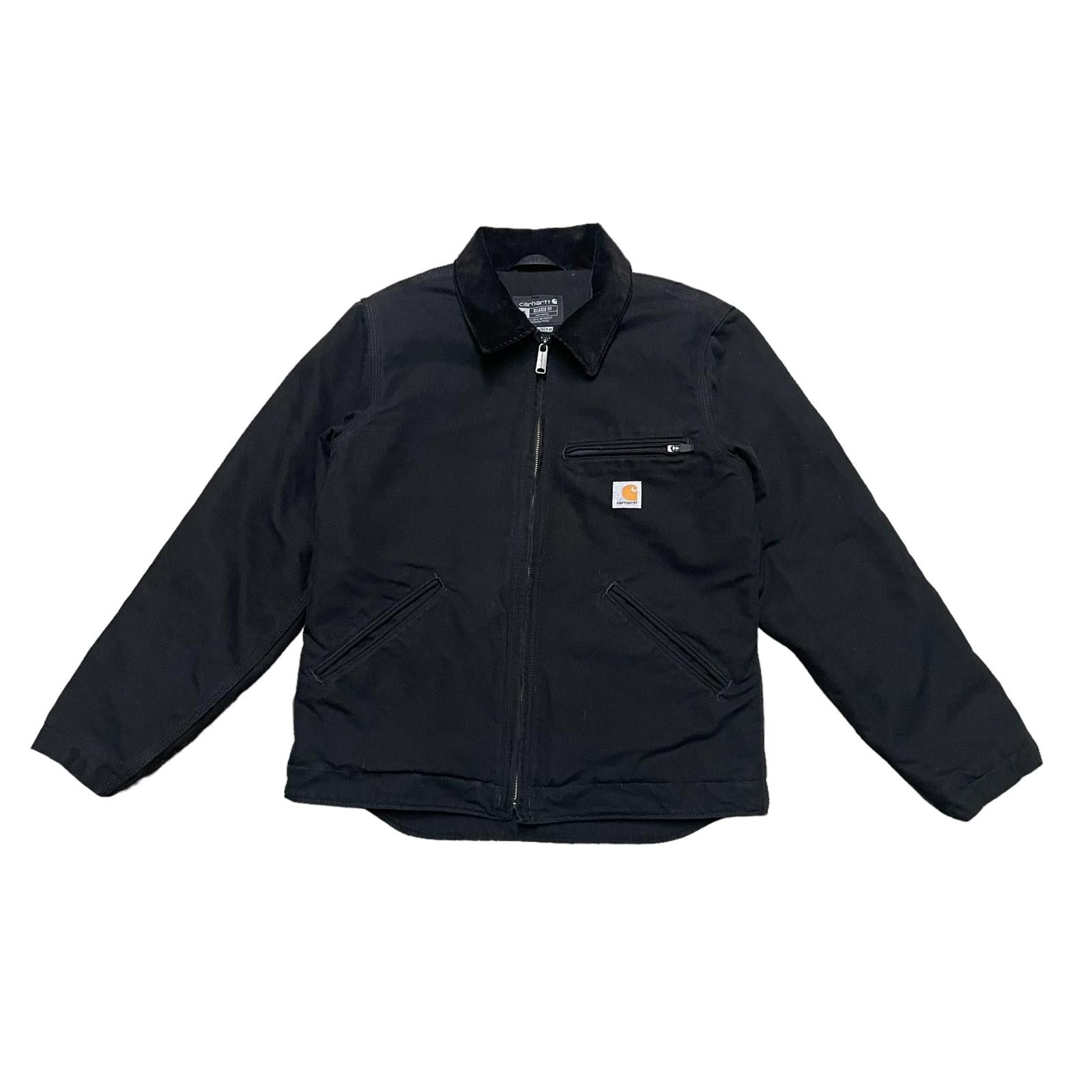 image of Carhartt Detroit Jacket Mens Small Black Workwear