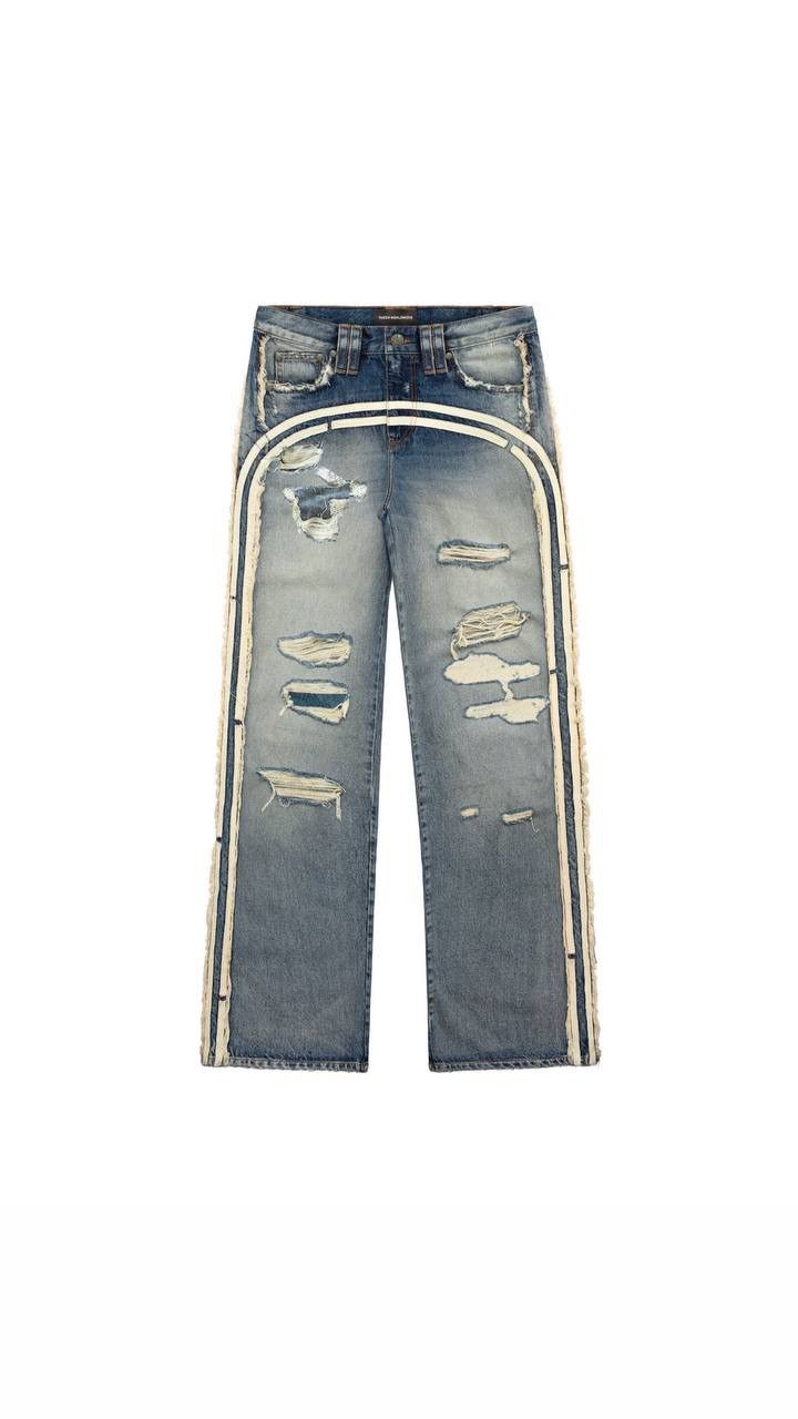image of Racer Worldwide Track Jeans in Grey, Men's (Size 26)