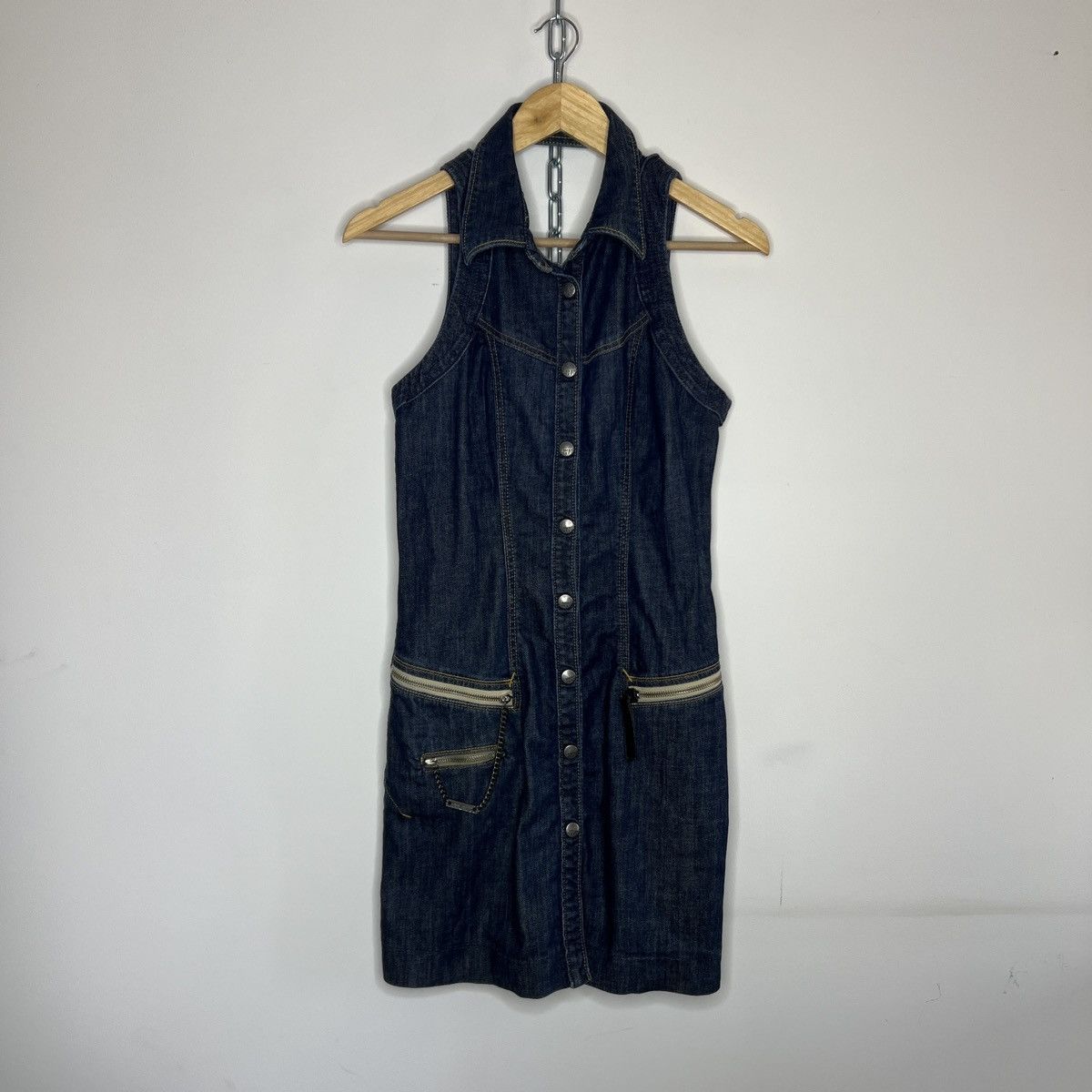 Miss Sixty × Vintage Denim Mini Dress Sundress M Killah Miss Sixty Size M / US 6-8 / IT 42-44 - 1 Thumbnail