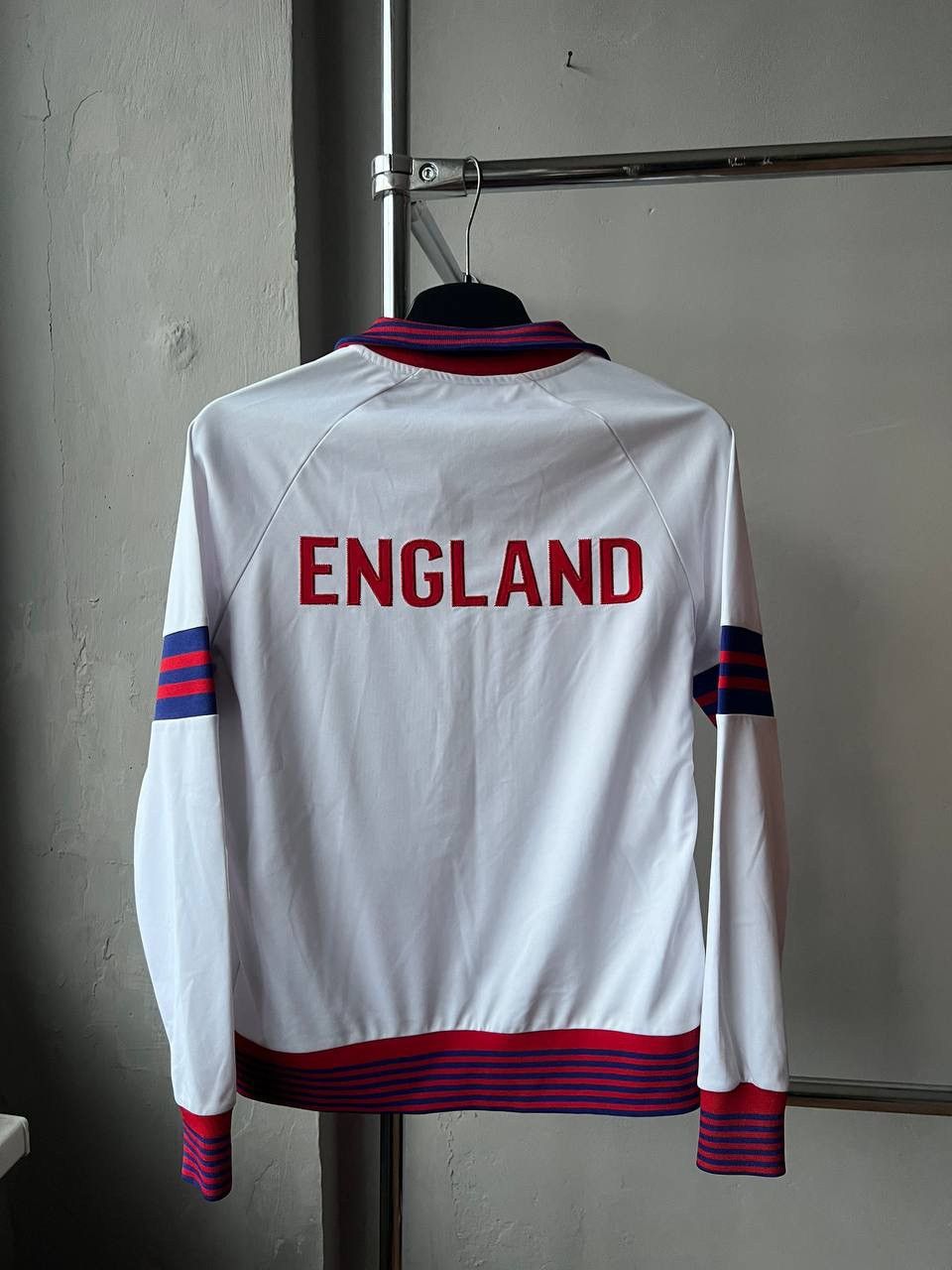Vintage 1980 ENGLAND TEAM REMAKE TRAINING SOCCER FOOTBALL JACKET S Size US S / EU 44-46 / 1 - 11 Thumbnail