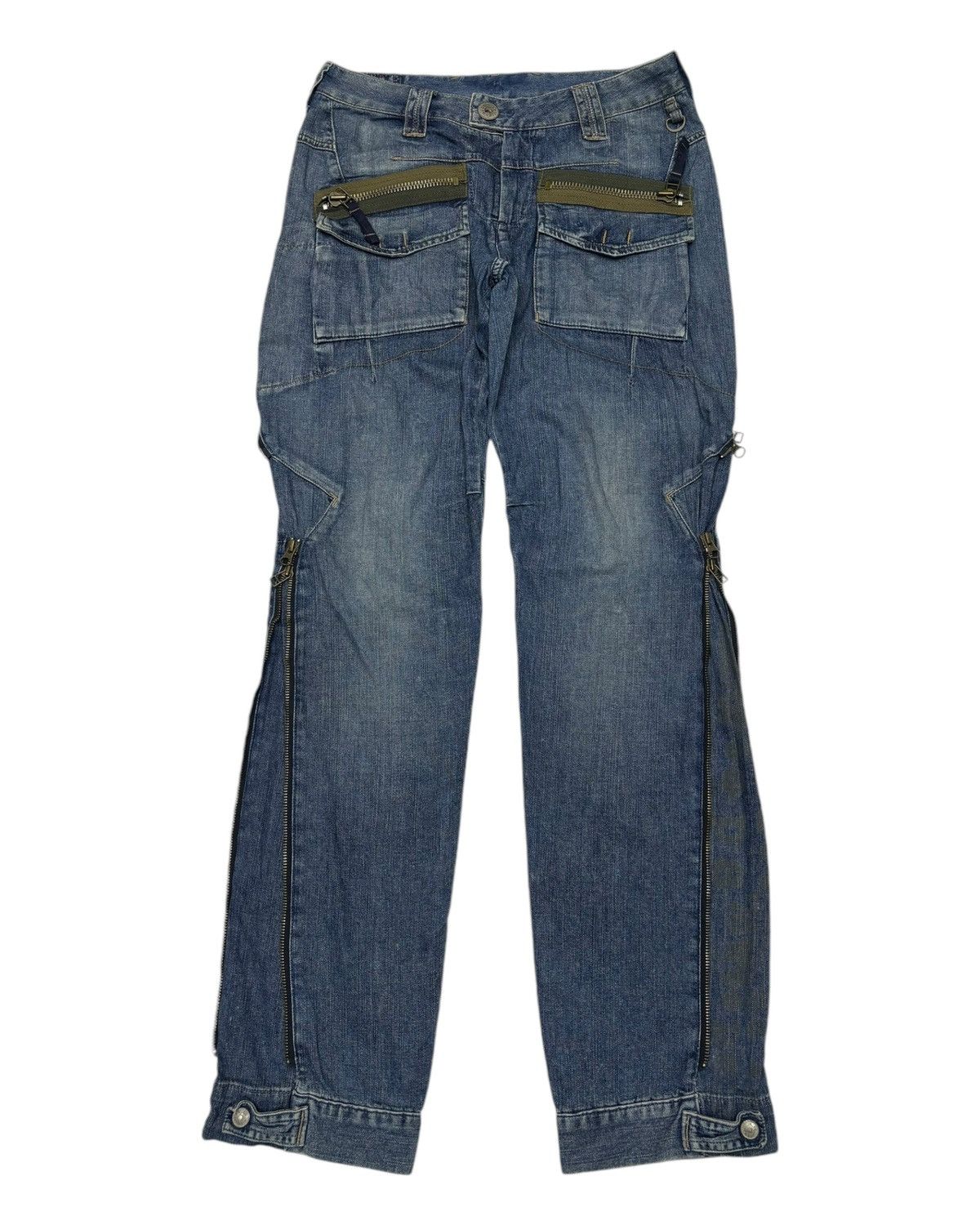 Marithe + Francois Girbaud 🔥MFG ZIPPER BONDAGE JEANS PPFM PUNK STYLE Size US 30 / EU 46 - 6 Thumbnail