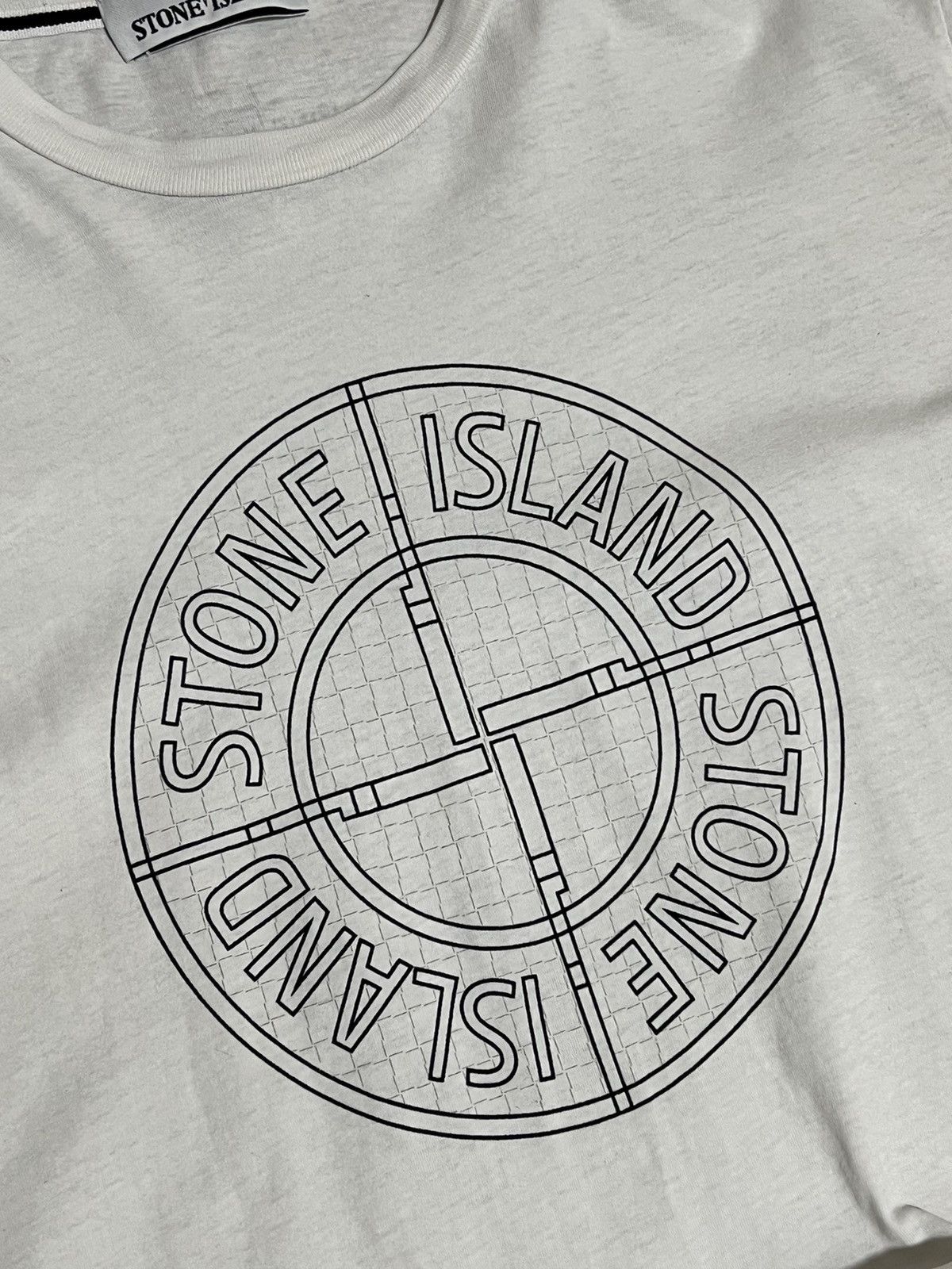 Stone Island × Vintage Vintage Stone Island Big Logo T-shirt Size US L / EU 52-54 / 3 - 3 Thumbnail