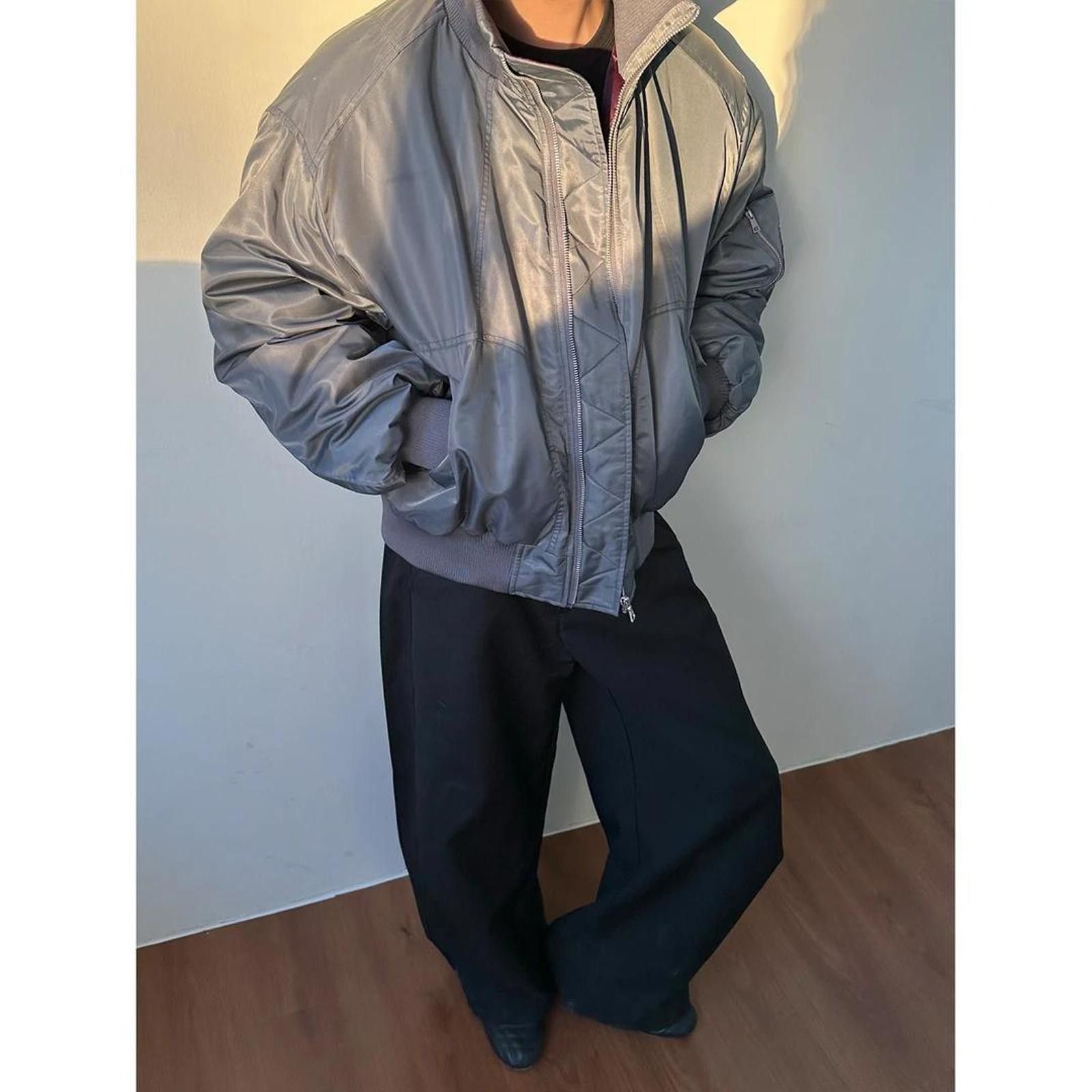 Japanese Brand Men's Bomber Jacket, Lightweight Outerwear Size US M / EU 48-50 / 2 - 4 Thumbnail