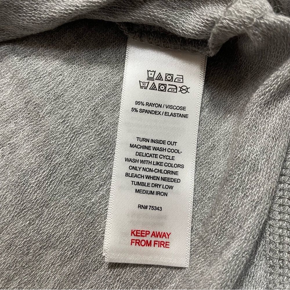 Other New Max Studio Sleepwear Grey Long Sleeve Top Size XS Size XS / US 0-2 / IT 36-38 - 7 Thumbnail