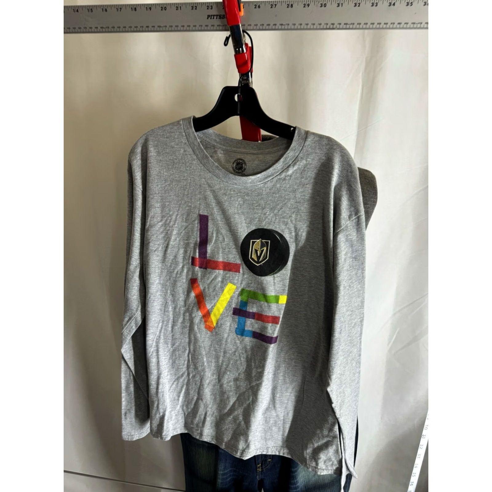 Vintage Fanatics Vegas Golden Knighst Love Pride Hockey Long Sleeve Large L Size US L / EU 52-54 / 3 - 3 Thumbnail