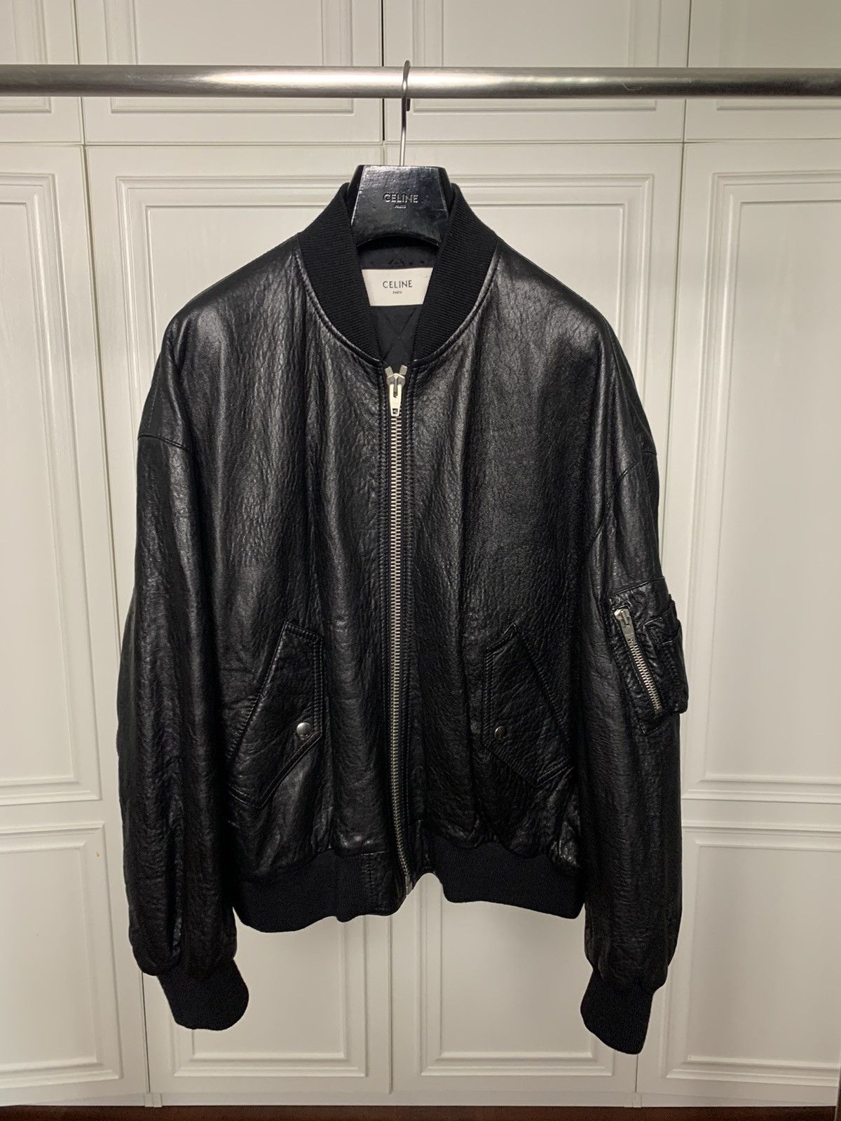 Celine Celine 2022SS Studded Lambskin Ma-1 jacket Size US M / EU 48-50 / 2 - 2 Thumbnail