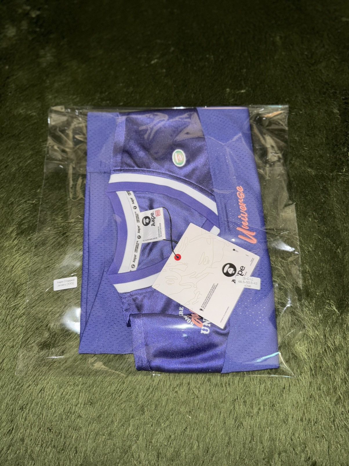 Aape AAPE by BAPE Appliqué Cropped Football Jersey – Purple Size XS / US 0-2 / IT 36-38 - 10 Thumbnail