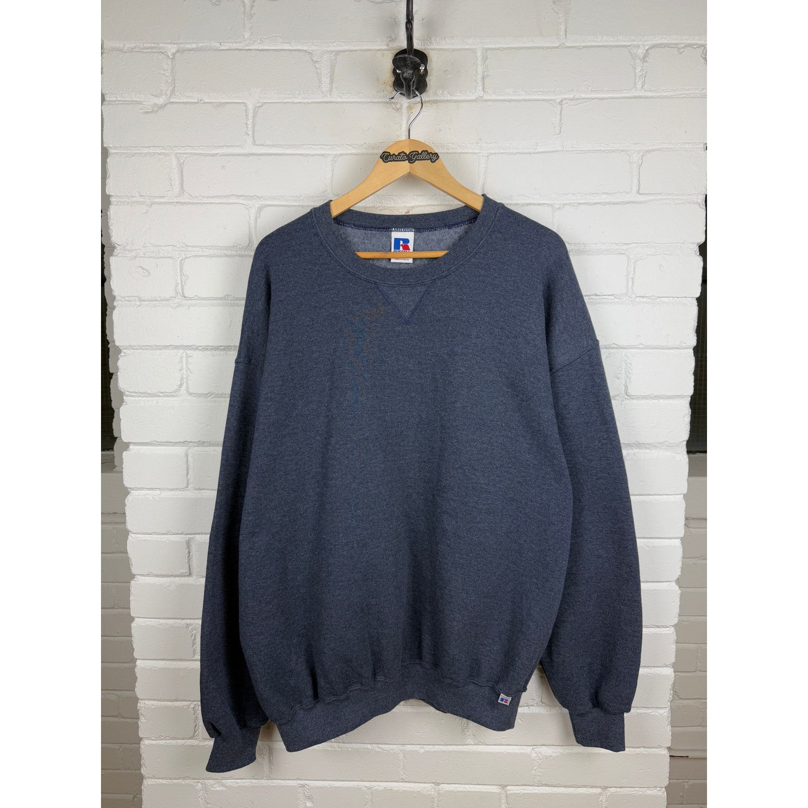 Vintage Vintage Russell Athletic Crewneck Sweatshirt XL Blue Size US XL / EU 56 / 4 - 1 Thumbnail