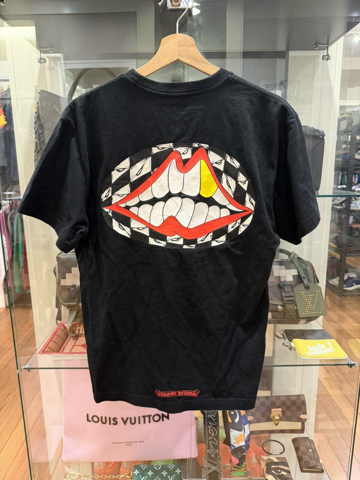 Chrome Hearts Chrome Hearts Matty Boy Chomper Scroll Pocket Tee Size US M / EU 48-50 / 2 - 2 Thumbnail