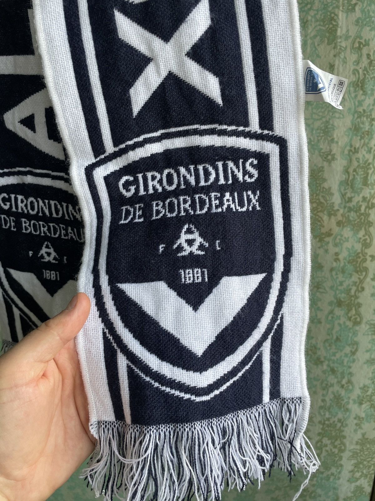 Vintage Vintage Girondins de Bordeaux FC Football Soccer Scarf Allez Size ONE SIZE - 3 Thumbnail
