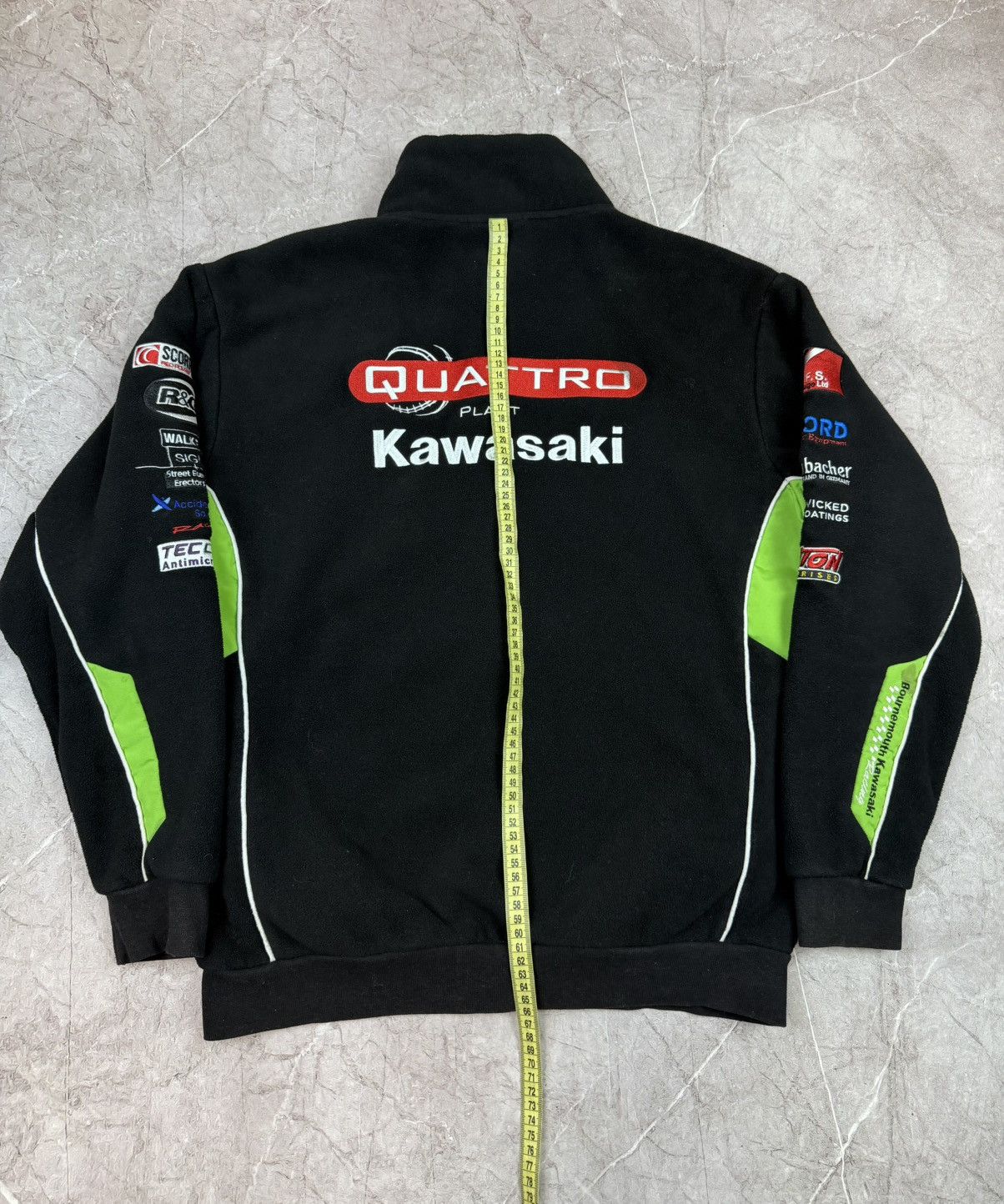 Vintage Vintage Kawasaki Fleece Racing Sherpa Jacket Y2K M Size US M / EU 48-50 / 2 - 11 Thumbnail