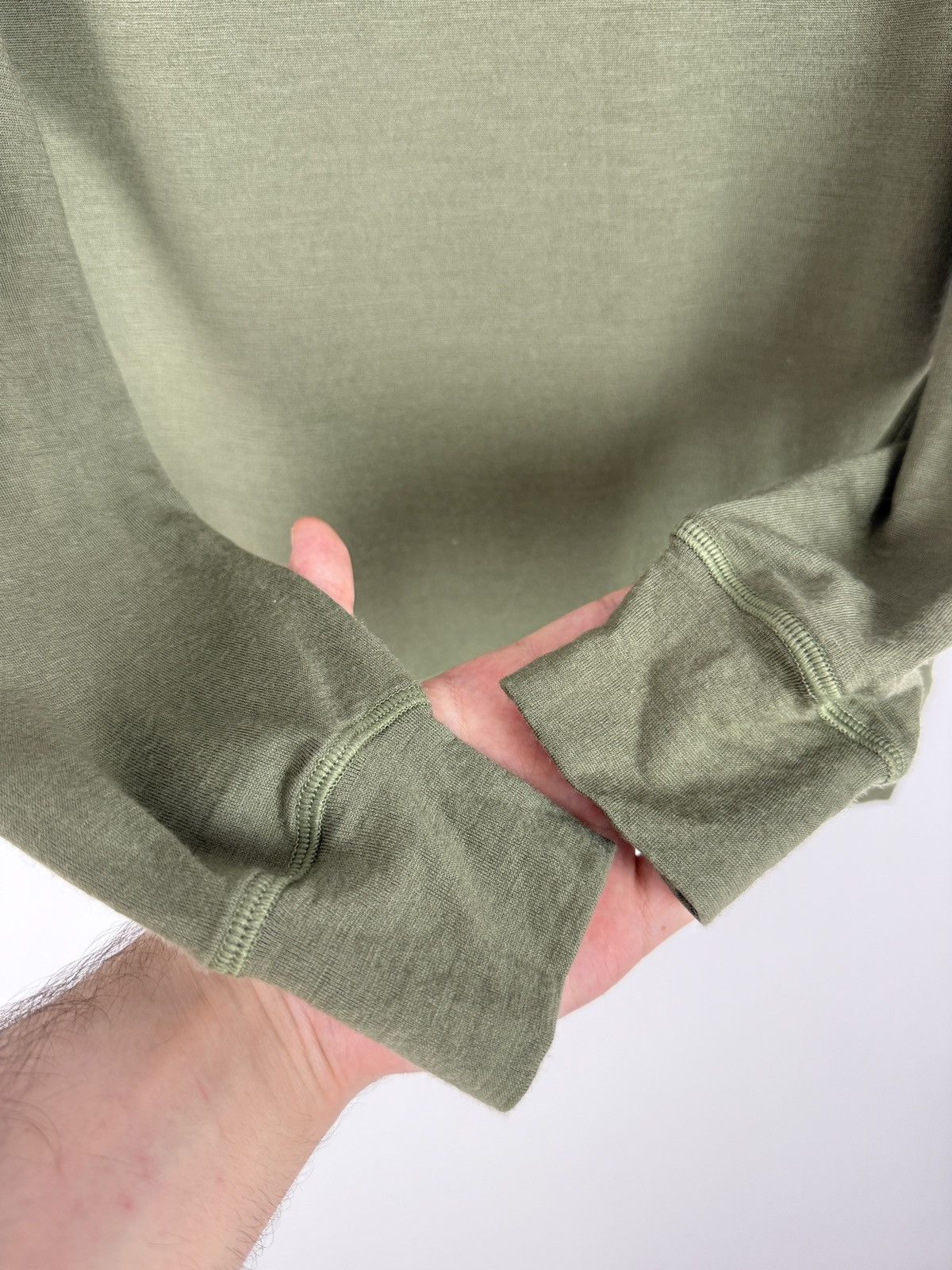 Unbound Merino Unbound Merino Wool Green Crewneck Long Sleeve Shirt S Size US S / EU 44-46 / 1 - 3 Thumbnail