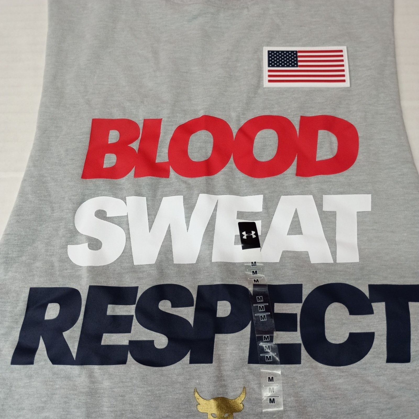 Under Armour Men’s Size M Under Armour Project Rock RWB Graphic Tank Top Size US M / EU 48-50 / 2 - 2 Thumbnail