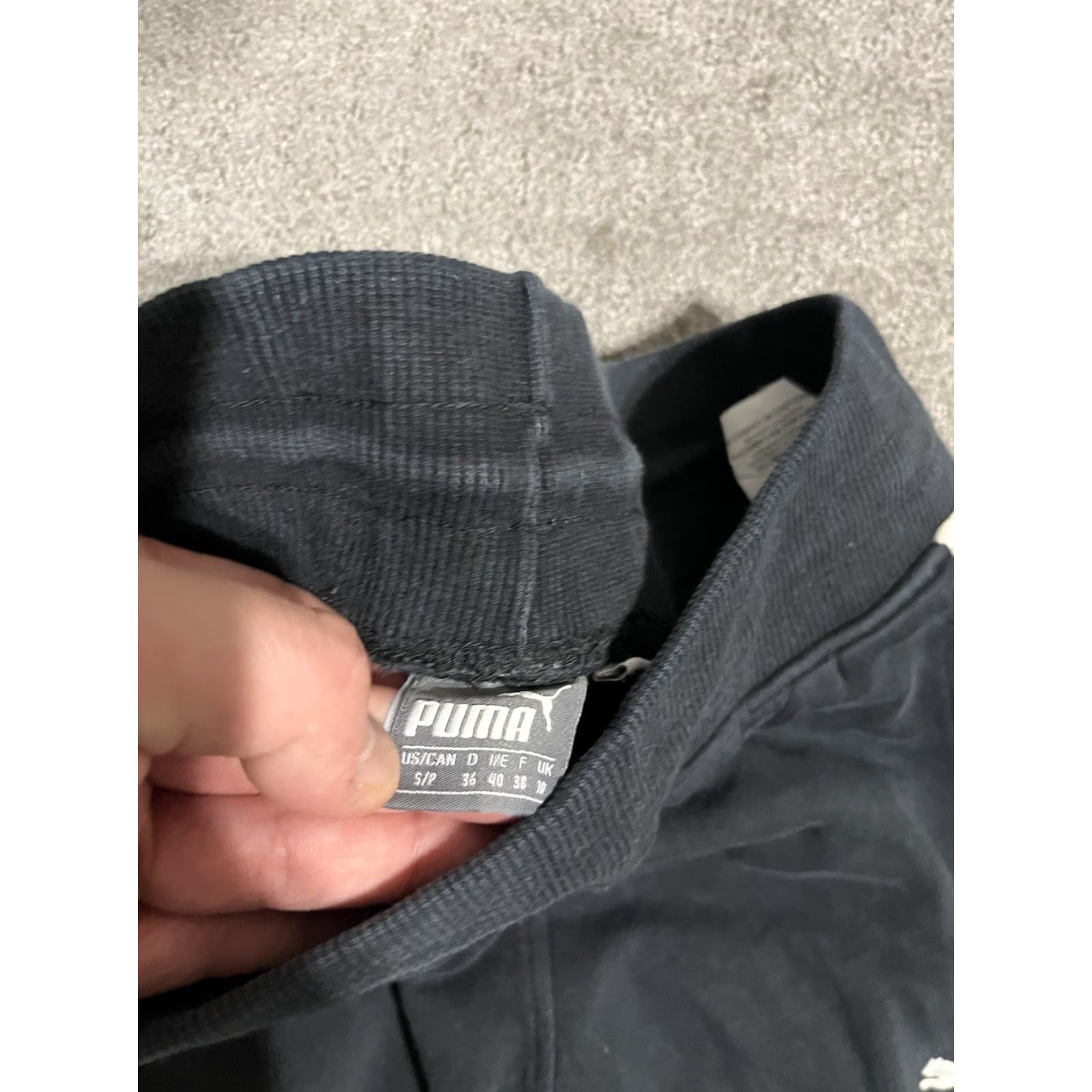 Puma PUMA Black Sweatpants Women’s S Drawstring Logo Pants Activewear Joggers Size 28" / US 6 / IT 42 - 5 Thumbnail