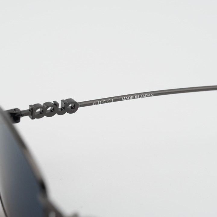Gucci Gucci GG1940S 001 Sunglasses Ruthenium Rectangle Frame, Blue Size ONE SIZE - 9 Thumbnail