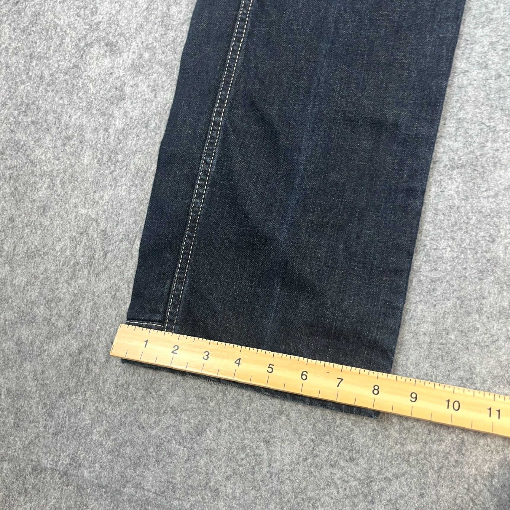 G-Star Vintage G Star 96 Mens Jeans Regular Straight 30 Dark Blue Y2K Cinch Buckle Jeans 5-Pocket Design Mens B Size US 30 / EU 46 - 3 Thumbnail