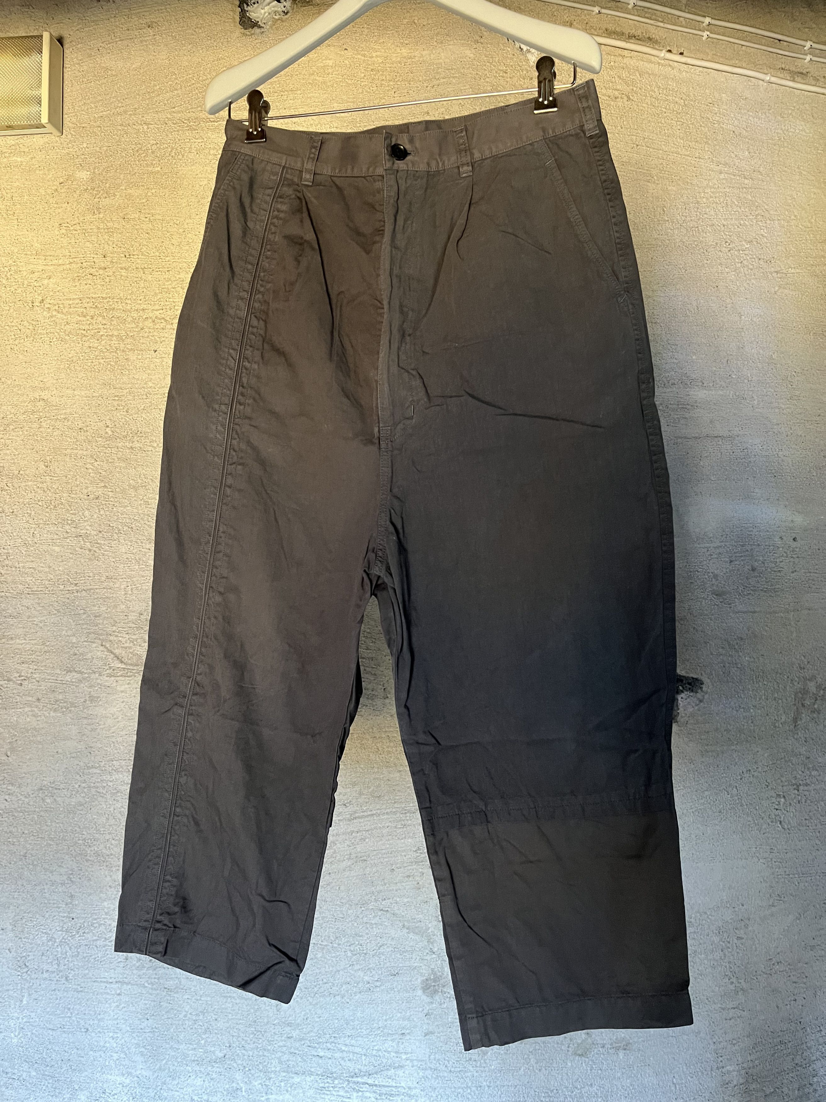 Comme des Garcons Wide Cropped Cotton Linen Trousers Size US 32 / EU 48 - 1 Thumbnail