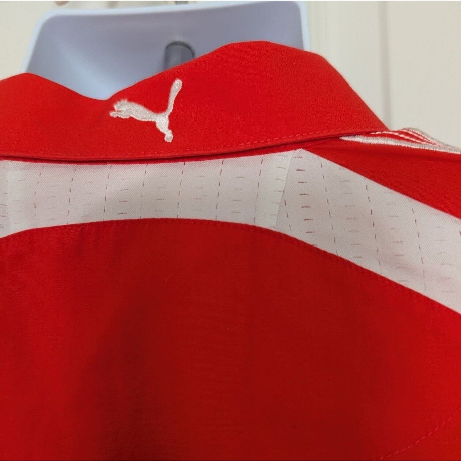 Designer Puma Scuderia Ferrari Team Racing Shirt Mens Size XL Red Size US XL / EU 56 / 4 - 10 Thumbnail