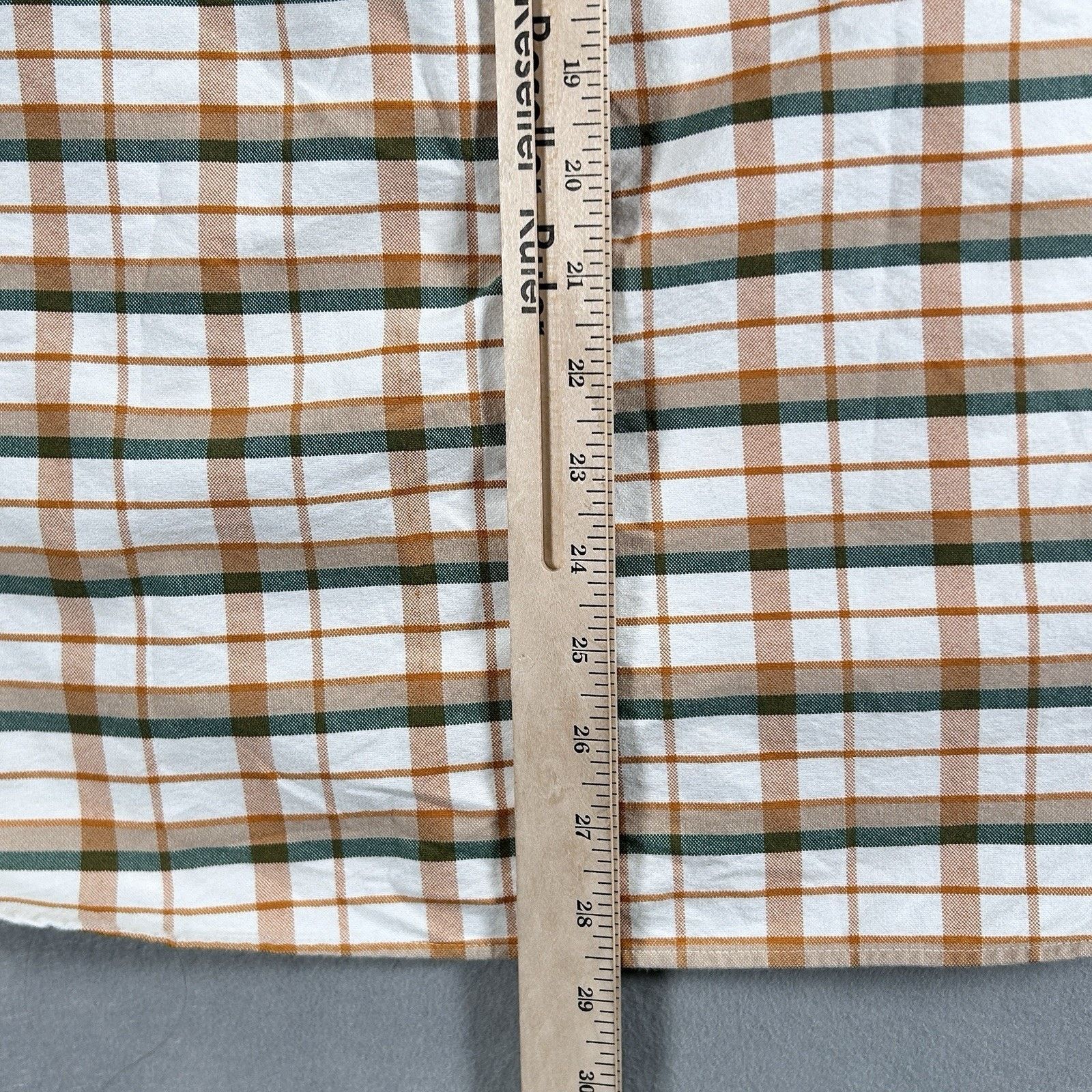J.Crew J Crew Slim Fit Oxford Long Sleeve Orange Green White Plaid Size US M / EU 48-50 / 2 - 8 Thumbnail