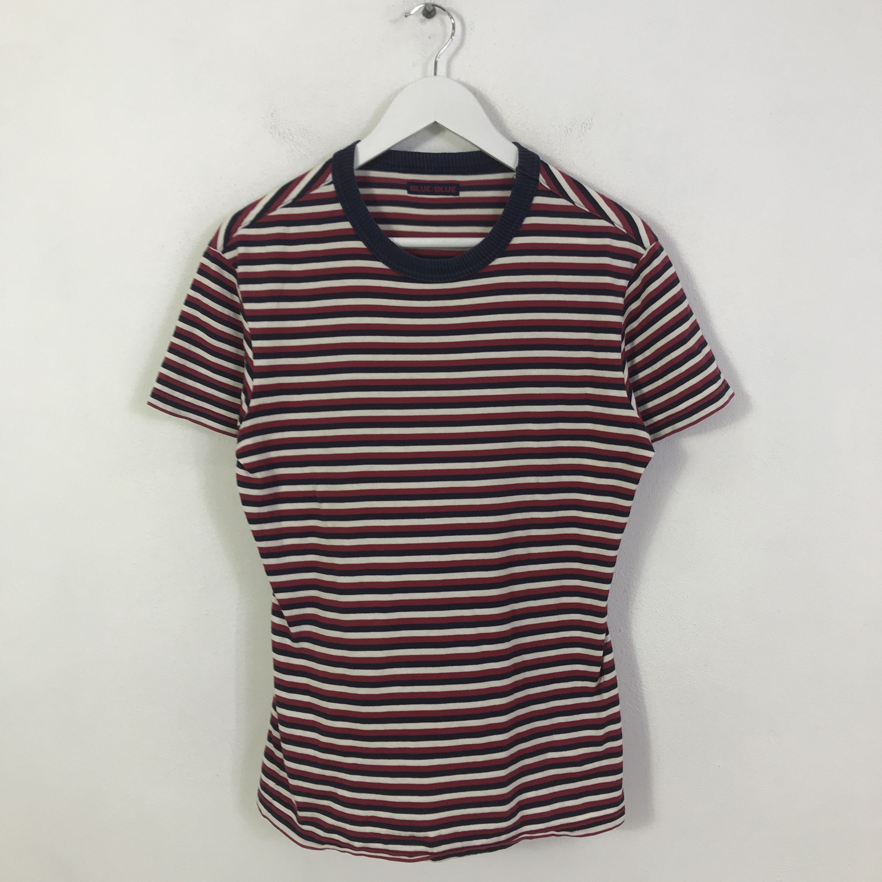 Blue Blue Japan Blue-blue Japan striped design t-shirts K93B24 Size US M / EU 48-50 / 2 - 1 Thumbnail