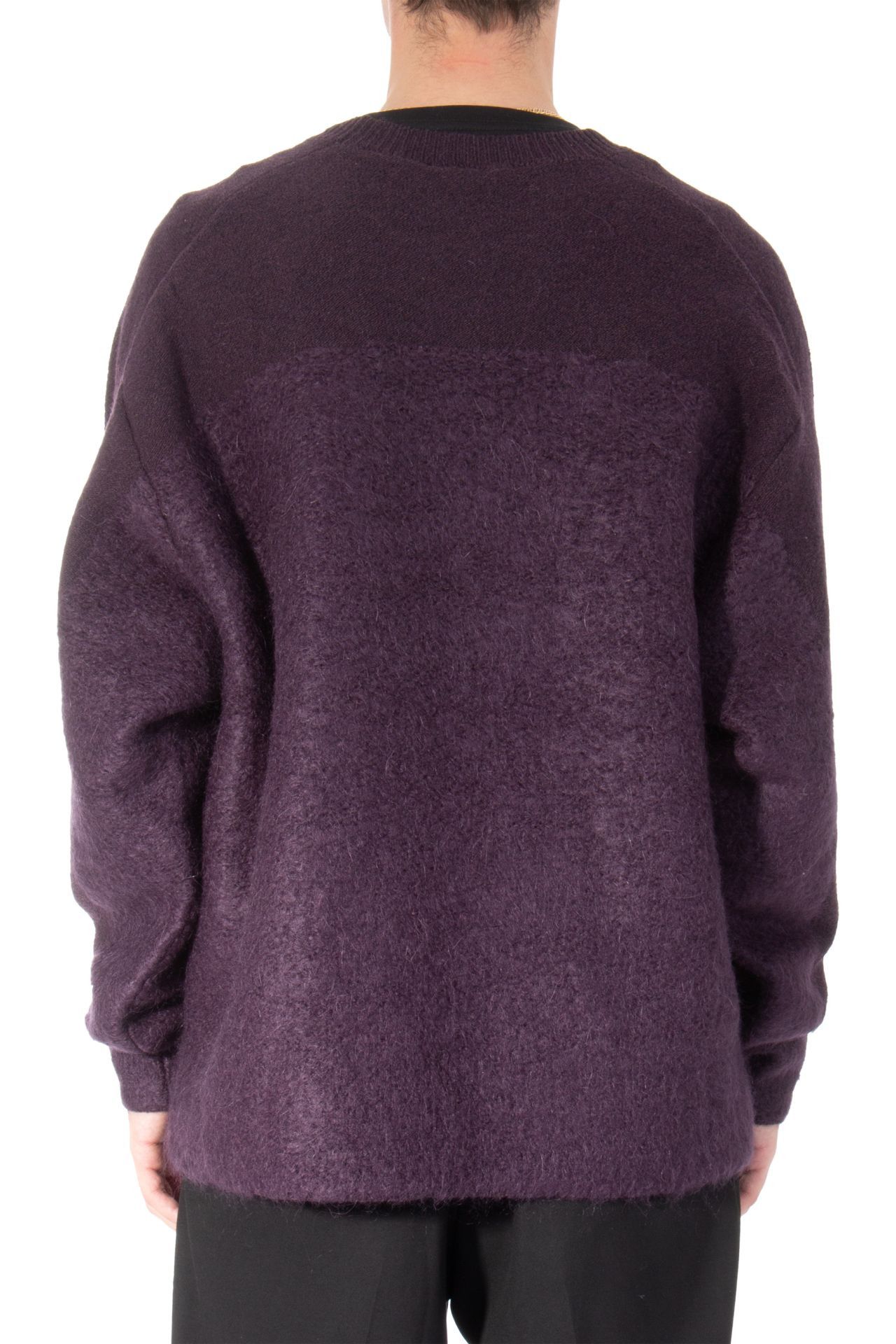 Y-3 o1y0525 Crewneck Sweater in Dark Purple Size US XL / EU 56 / 4 - 3 Thumbnail