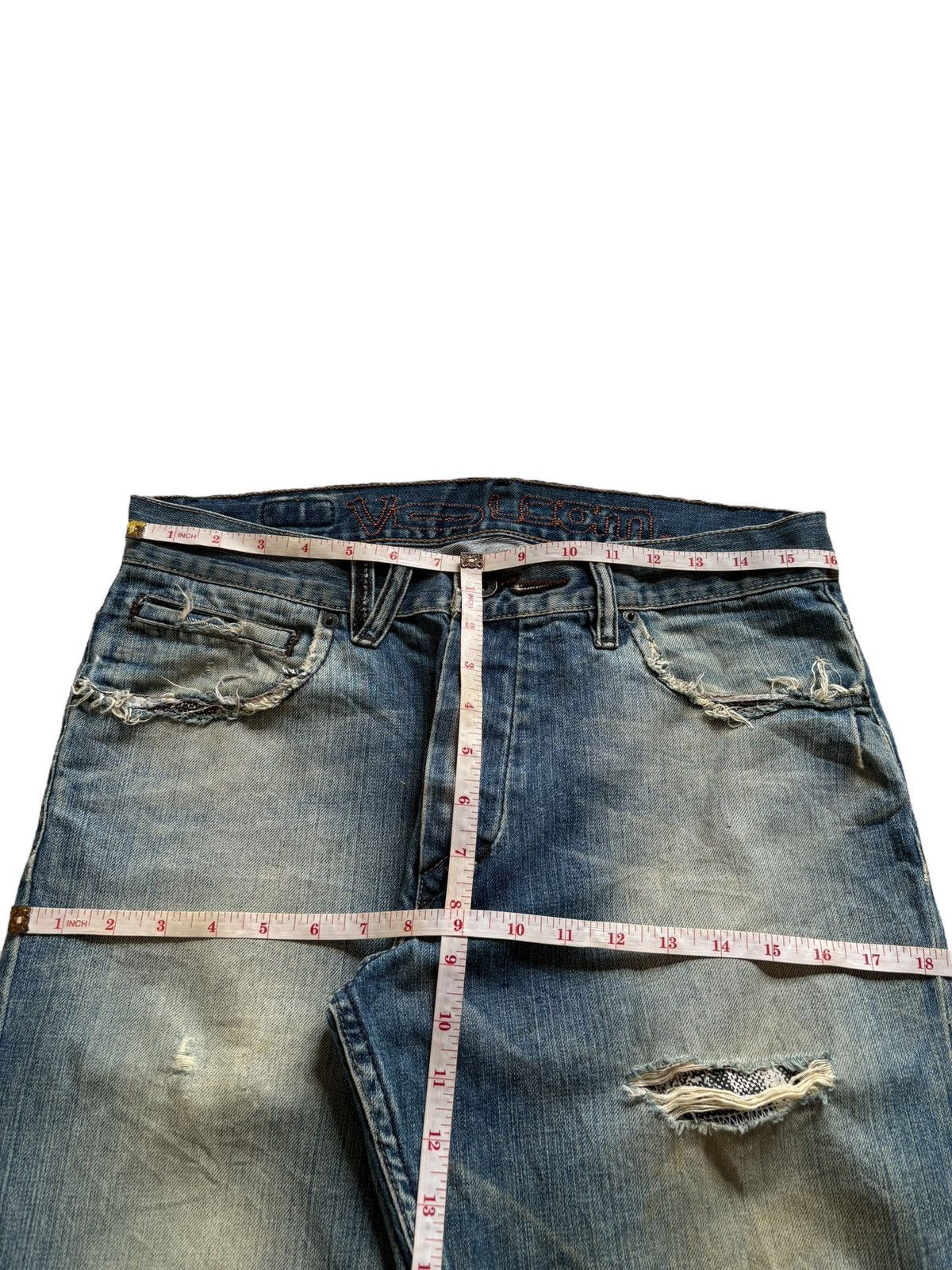 Volcom Vintage Volcom Mud Wash Distressed Ripped Loose Baggy Jeans Size US 32 / EU 48 - 12 Thumbnail