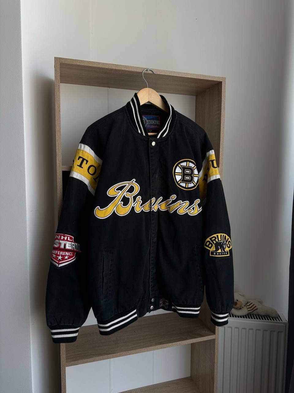NHL × Vintage Vintage Hockey Delong NHL Boston Bruins Bomber Jacket Size US M / EU 48-50 / 2 - 2 Thumbnail