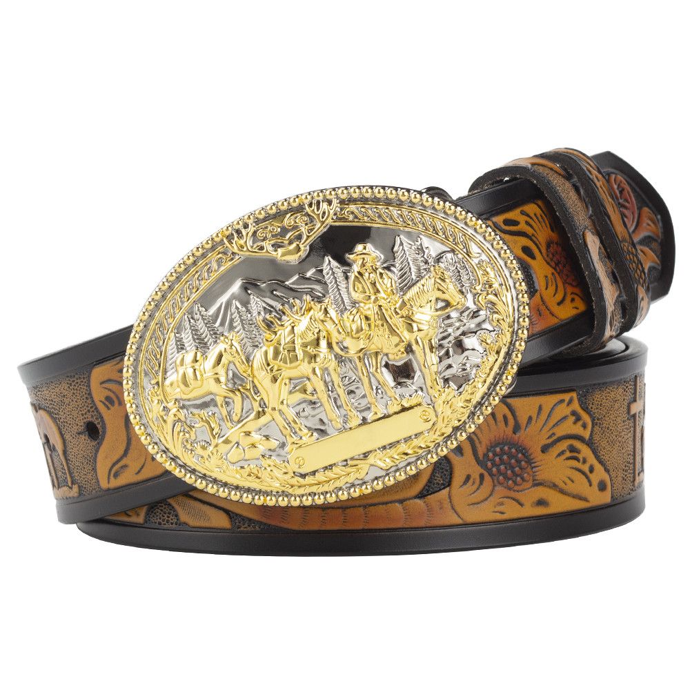 Designer New Design Vintage Belt Riveted Belts Menswear Accessories Size ONE SIZE - 1 Thumbnail