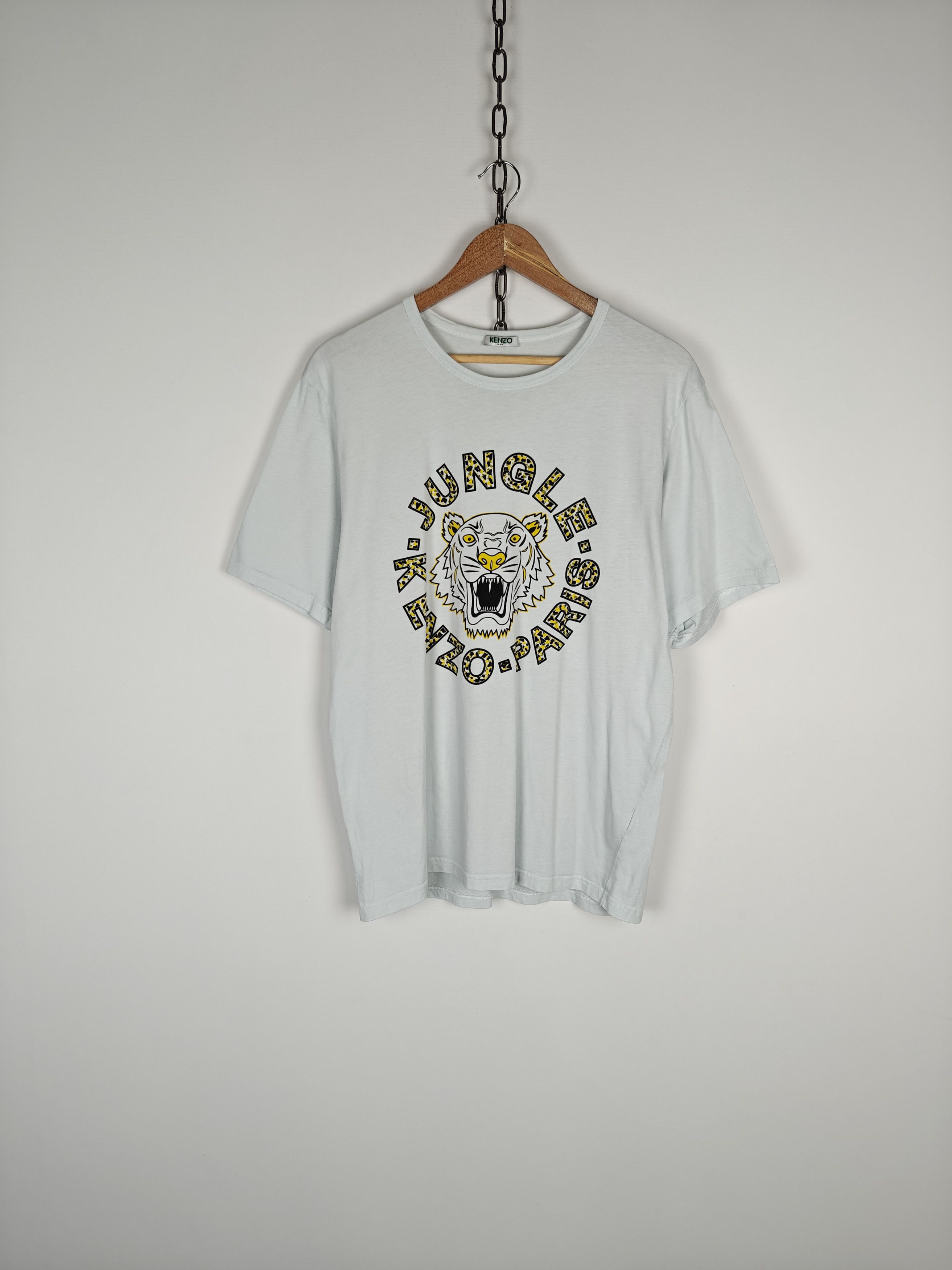Kenzo Kenzo Paris T-Shirt Tiger Logo Tee White Crew size XL Size US XL / EU 56 / 4 - 1 Thumbnail