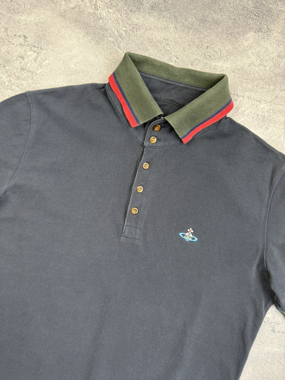 Vintage Vivienne Westwood Polo Shirt Luxury Orb Logo Y2K