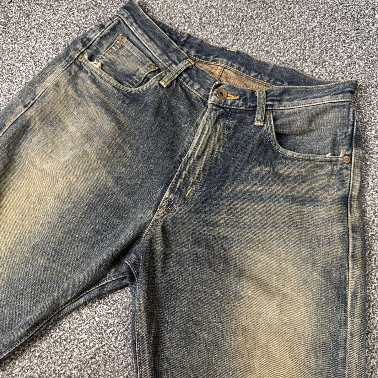 If Six Was Nine Vintage Selvedge Distressed Rusty Edwin 505x Denim W31 Size US 31 - 3 Thumbnail