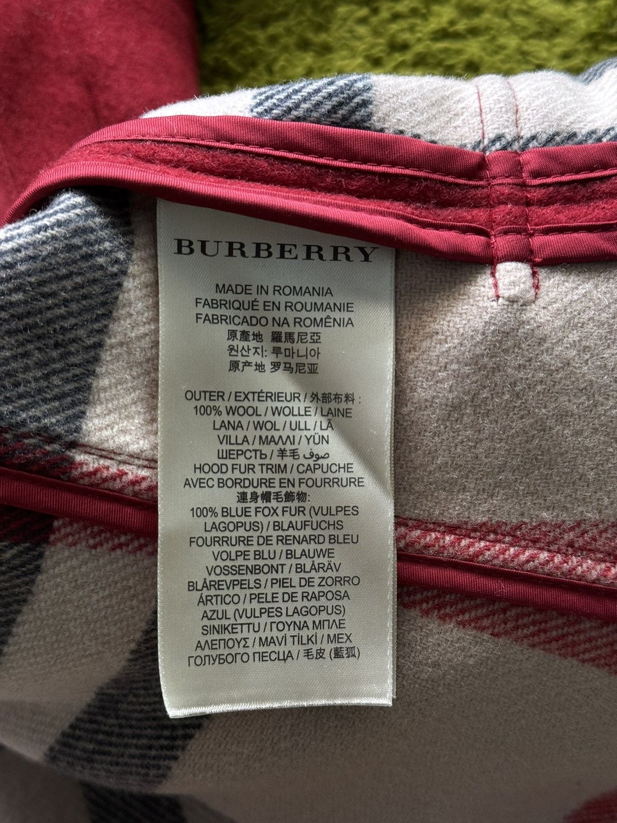 Burberry Burberry Brit nova check lining fur hood wool duffle coat Size M / US 6-8 / IT 42-44 - 11 Thumbnail