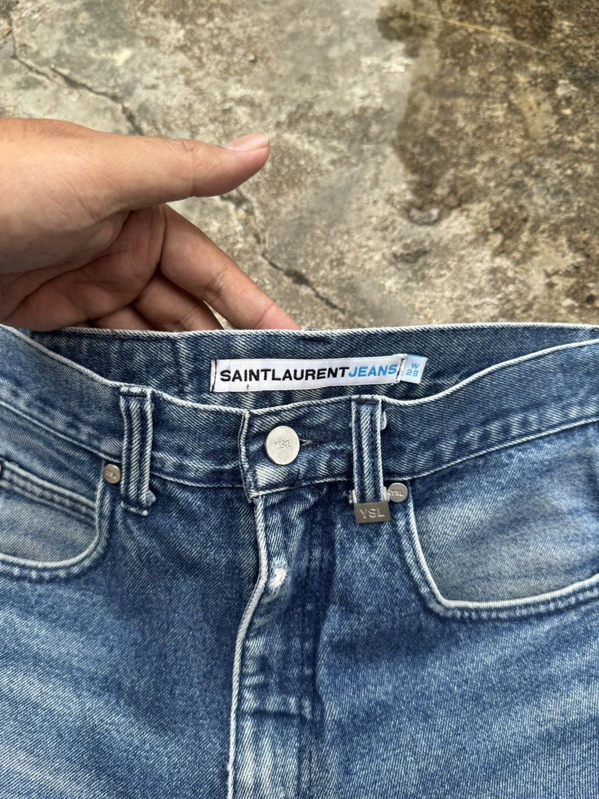 Saint Laurent Paris SAINT LAURENT JEANS HIGH WAISTED HEDI SLIMANE Size US 28 / EU 44 - 11 Thumbnail