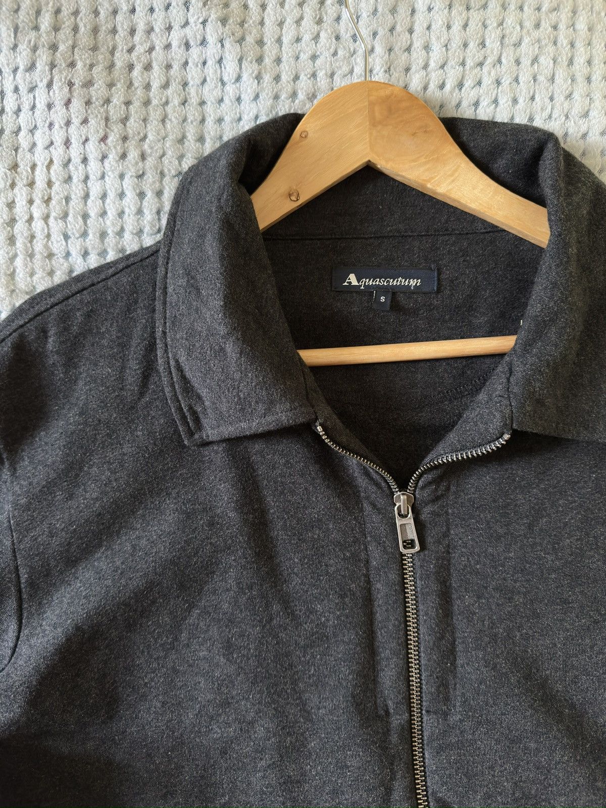 Aquascutum × Vintage Aquascutum Zip Sweater Size US M / EU 48-50 / 2 - 2 Thumbnail