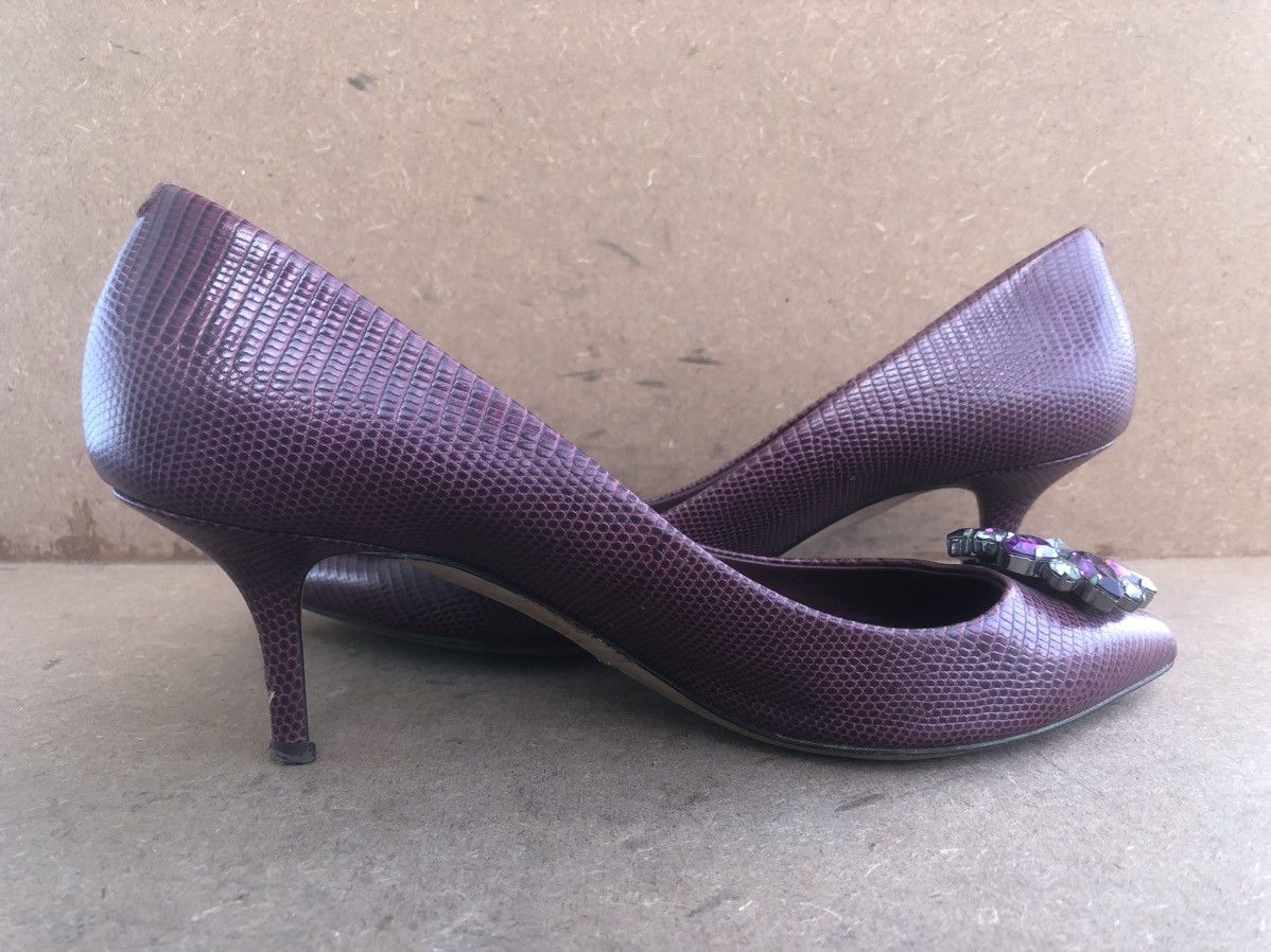 Dolce & Gabbana Dolce & Gabana Purple Leather Women’s Heels Size 40 Size US 9 / IT 39 - 6 Thumbnail