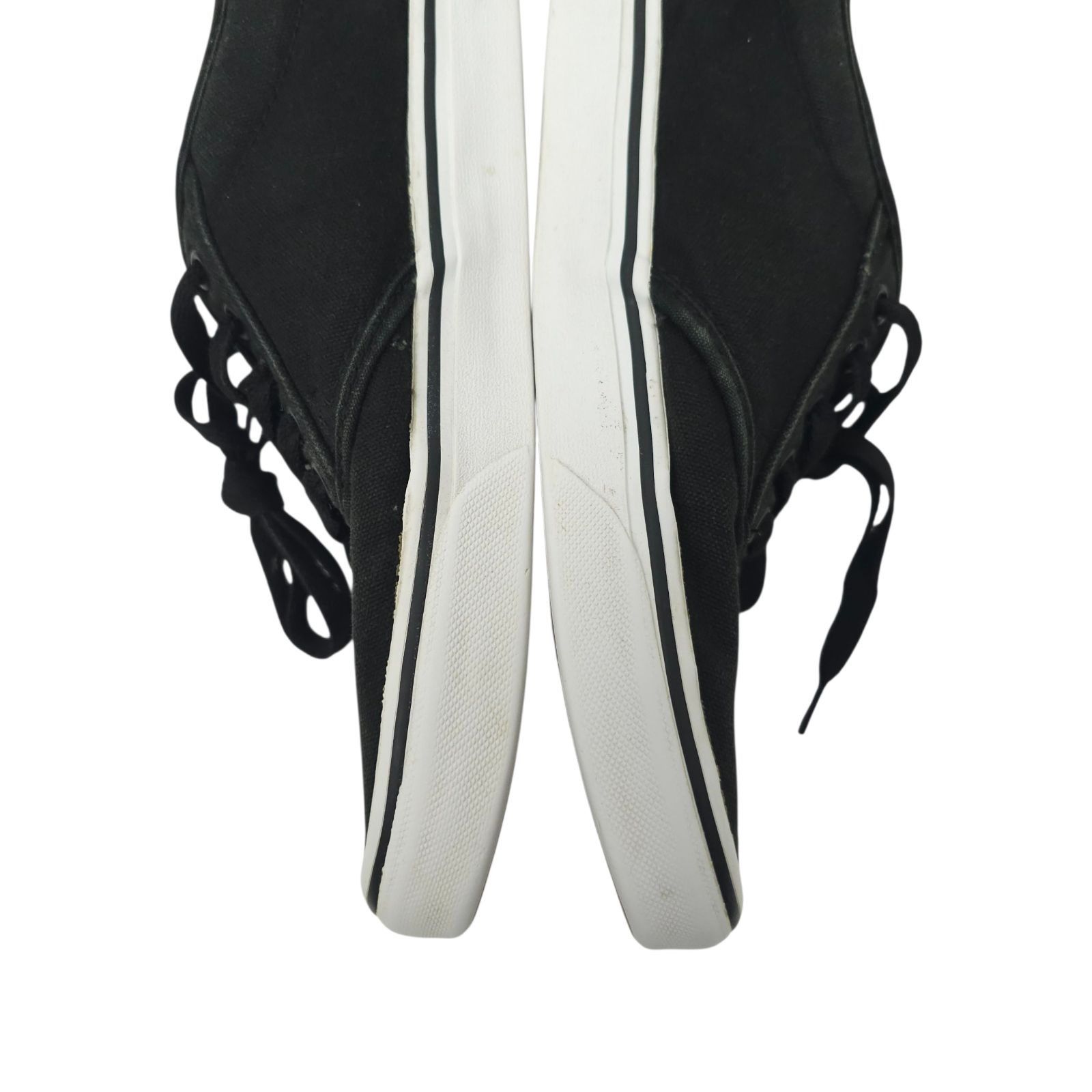 Vans Vans Off The Wall Sneaker Mens 9.5 READ Black Canvas Lace Up Size US 9.5 / EU 42-43 - 16 Thumbnail