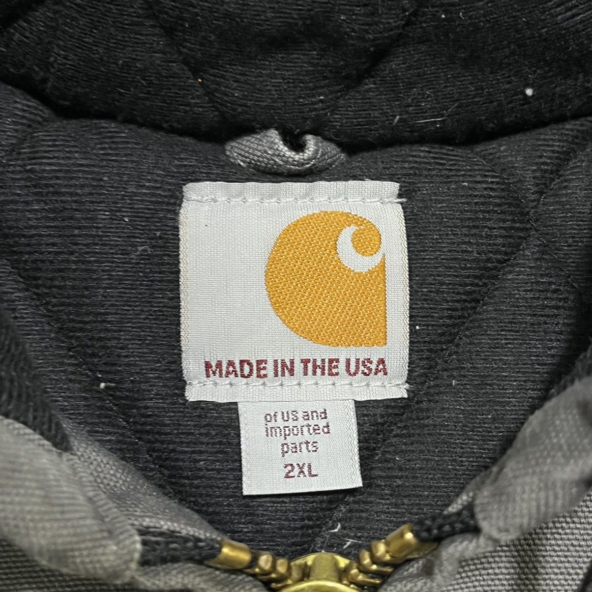 Carhartt VINTAGE CARHARTT GRAY CANVAS WORKWEAR HOODED JACKET SIZE XXL Size US XXL / EU 58 / 5 - 6 Thumbnail