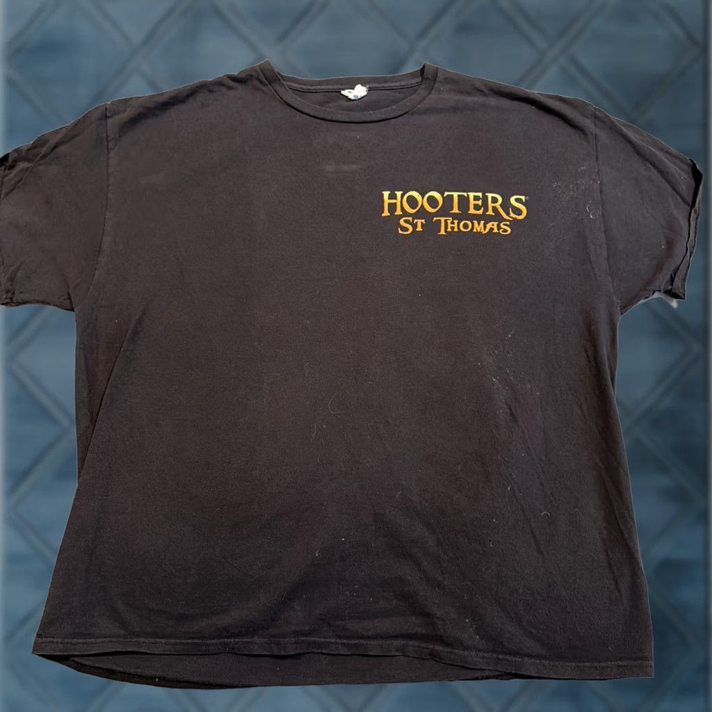 Delta Vintage Hooters St Thomas Pirates of the Caribbean Double Sided T Shirt XXL Size US XXL / EU 58 / 5 - 1 Thumbnail