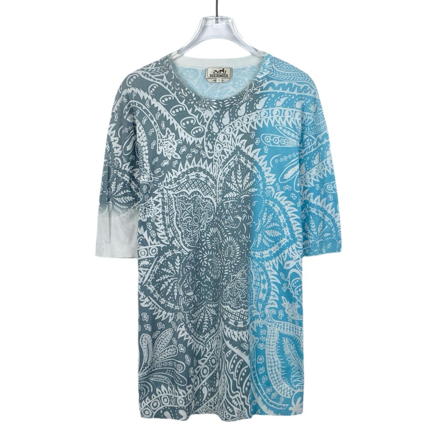 Hermes Hermès Color-Block Floral Embroidered Cotton T-Shirt (Size L Size US L / EU 52-54 / 3 - 1 Thumbnail
