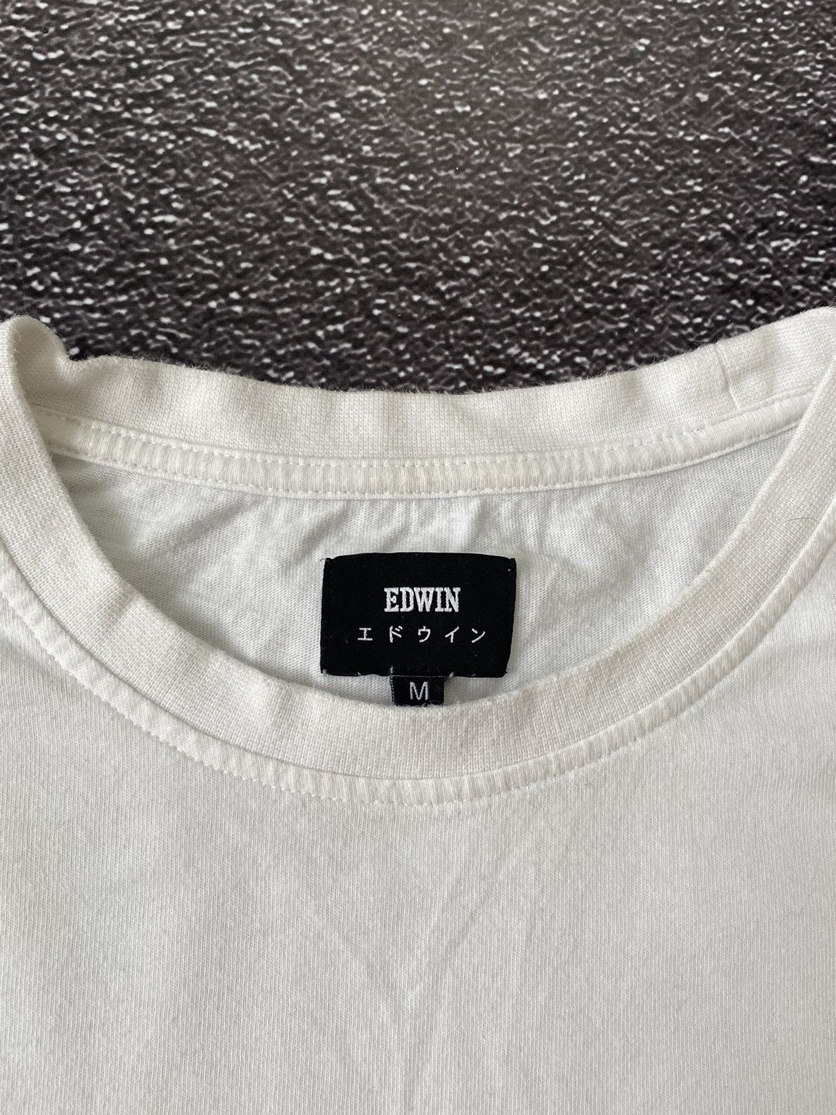 Edwin Edwin Katakana College TS White T-Shirt Size M Size US M / EU 48-50 / 2 - 6 Thumbnail
