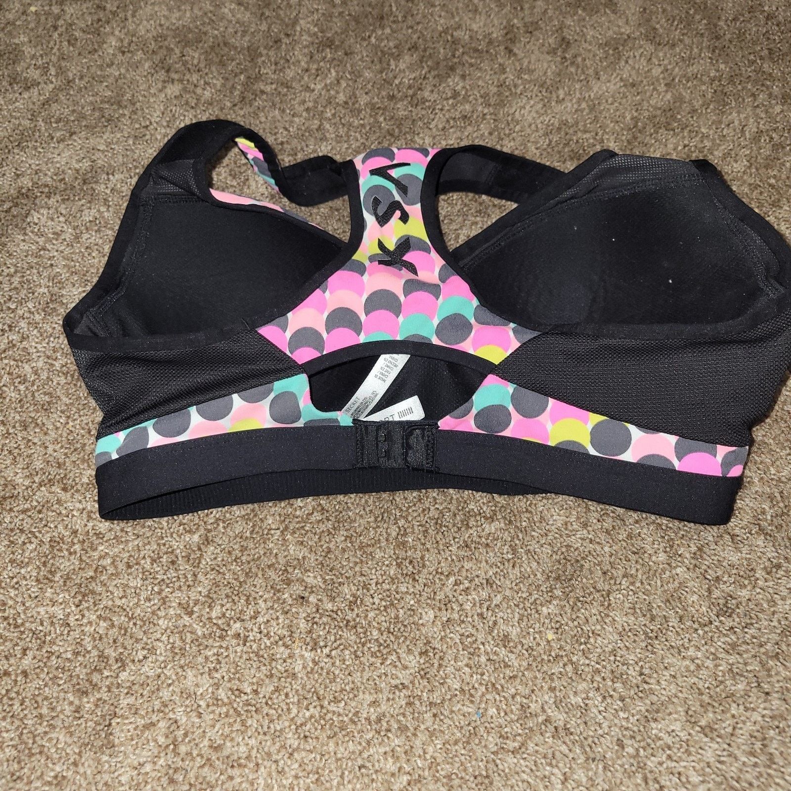 Victoria's Secret VSX Sport L Victoria Secret Sport Bra Multi Color Dots 36 D Size ONE SIZE - 2 Thumbnail