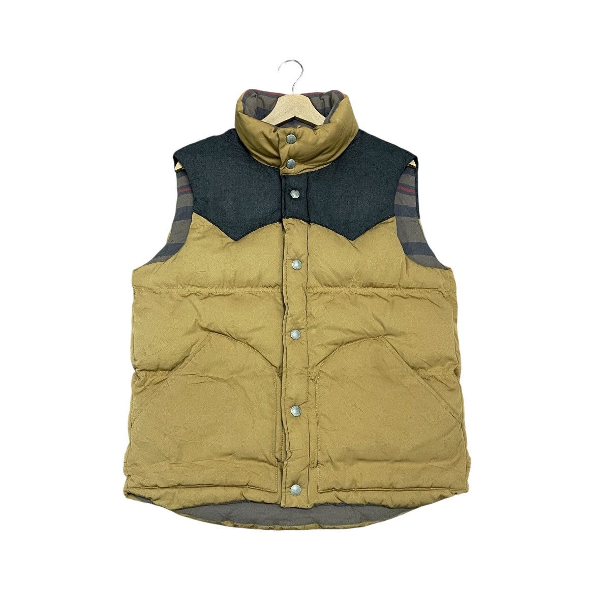 Vintage 90s Dickies Button Puffer Vest Jacket