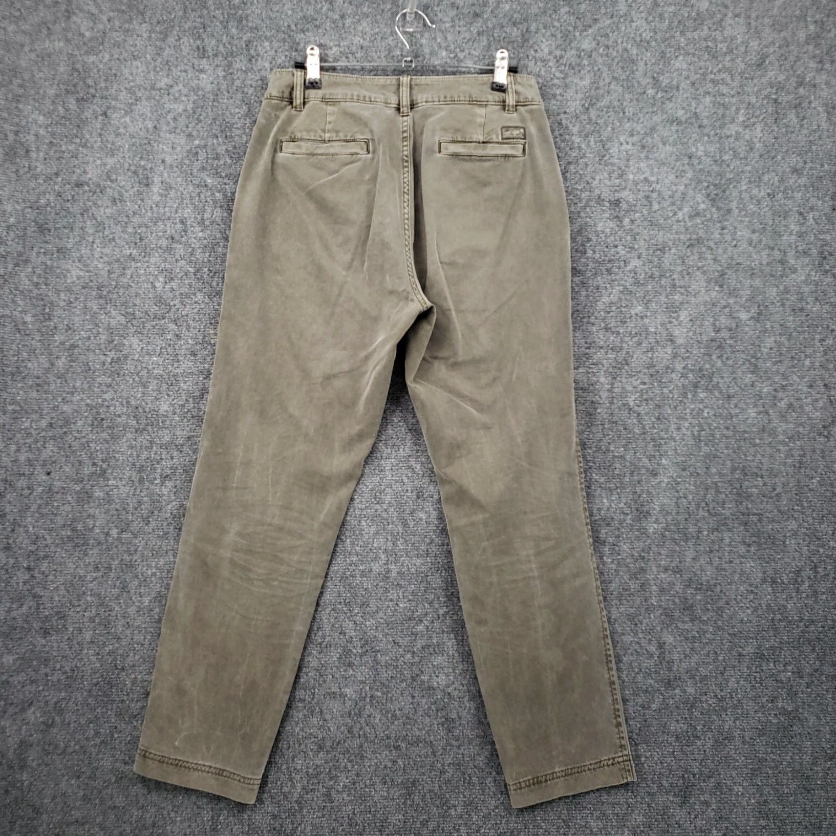 Eddie Bauer Eddie Bauer Pants Womens 4 Gray Chino Mid-Rise Straight Casual Specially Dyed Size 27" / US 4 / IT 40 - 2 Thumbnail
