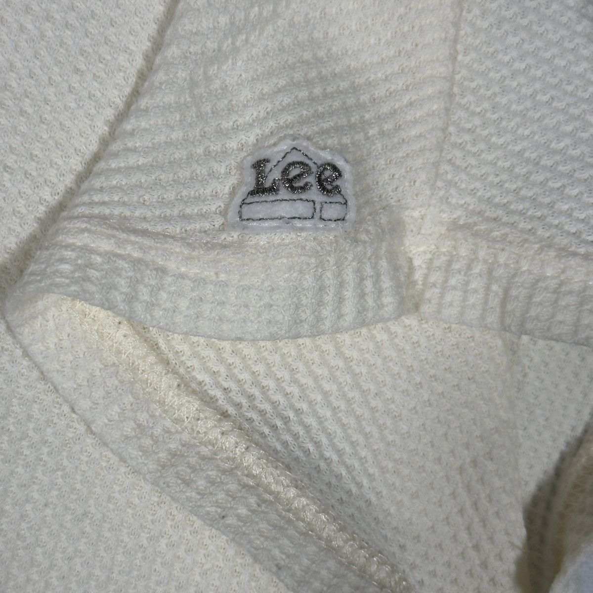 Lee Lee x Discoat Japan Waffle Knit Boxy Tee Women FREE 22x24 Size ONE SIZE - 4 Thumbnail