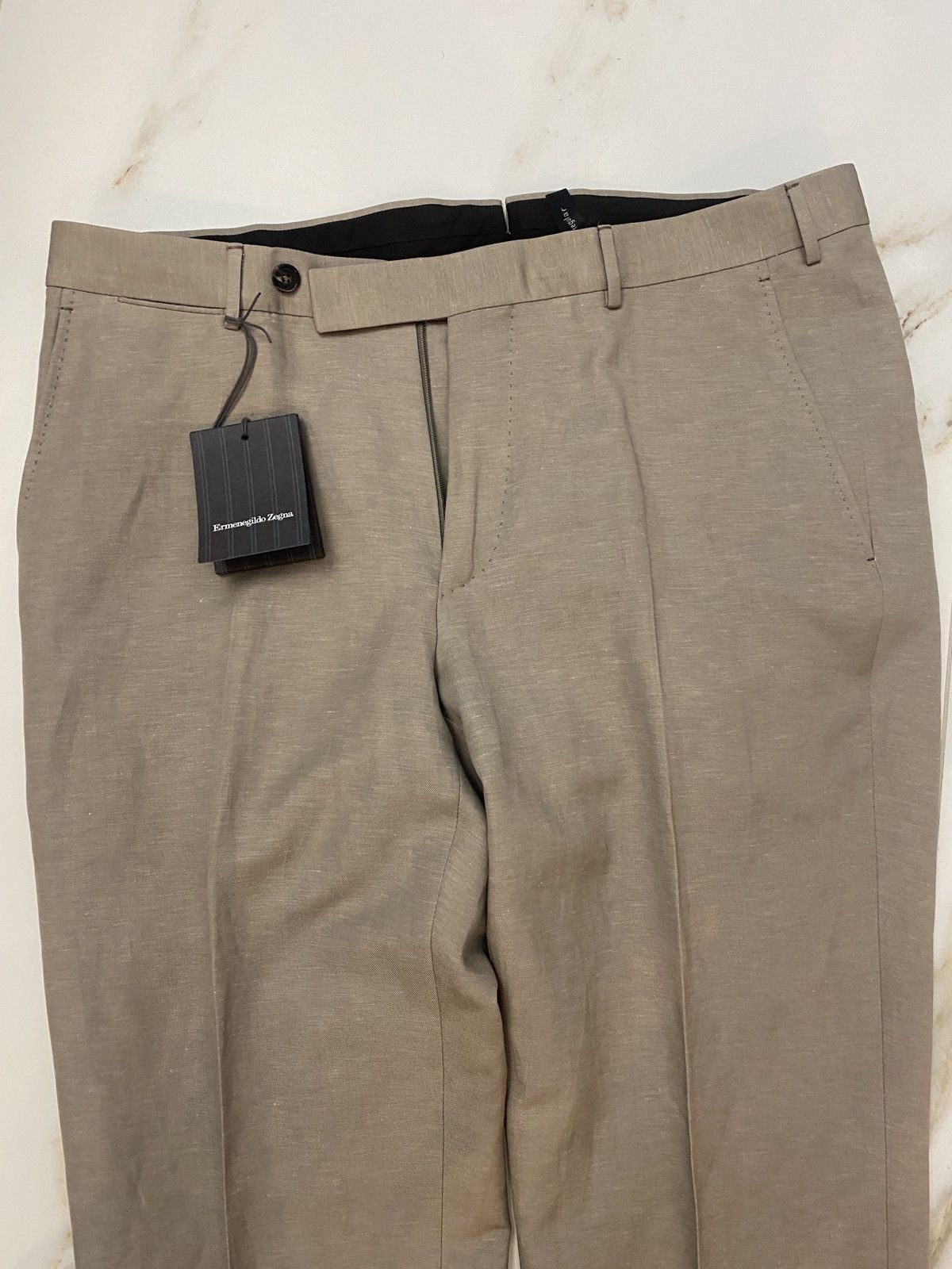Ermenegildo Zegna Beige Zegna Dress Pants Size US 36 / EU 52 - 2 Thumbnail