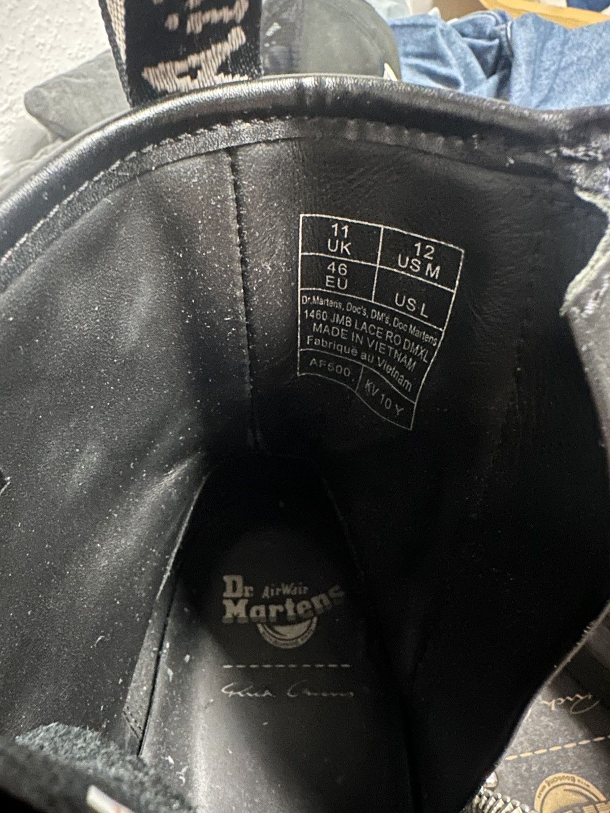 Dr. Martens × Rick Owens RICK OWENS X DR. MARTENS 1460 DMXL JUMBO LACE BOOT Size US 12.5 / EU 45-46 - 6 Thumbnail