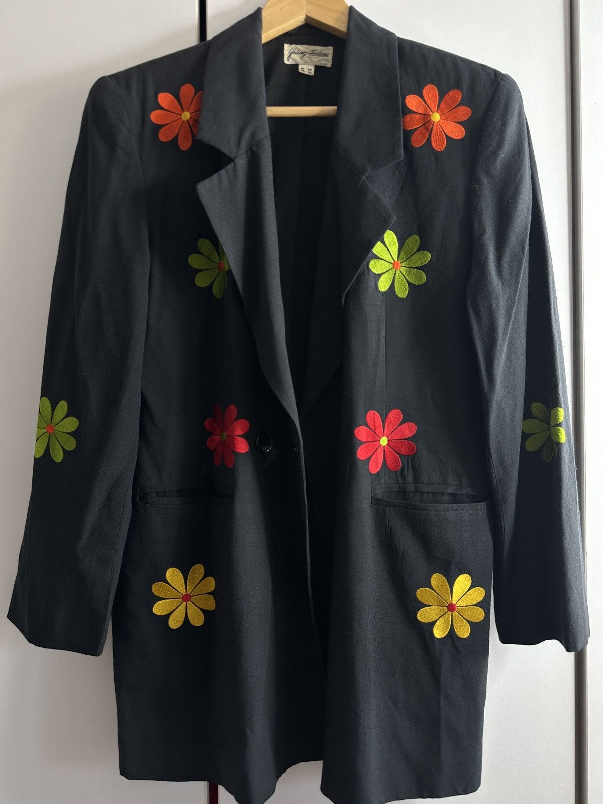 Other long jacket with embroidered flowers Young Fashion Size S / US 4 / IT 40 - 2 Thumbnail