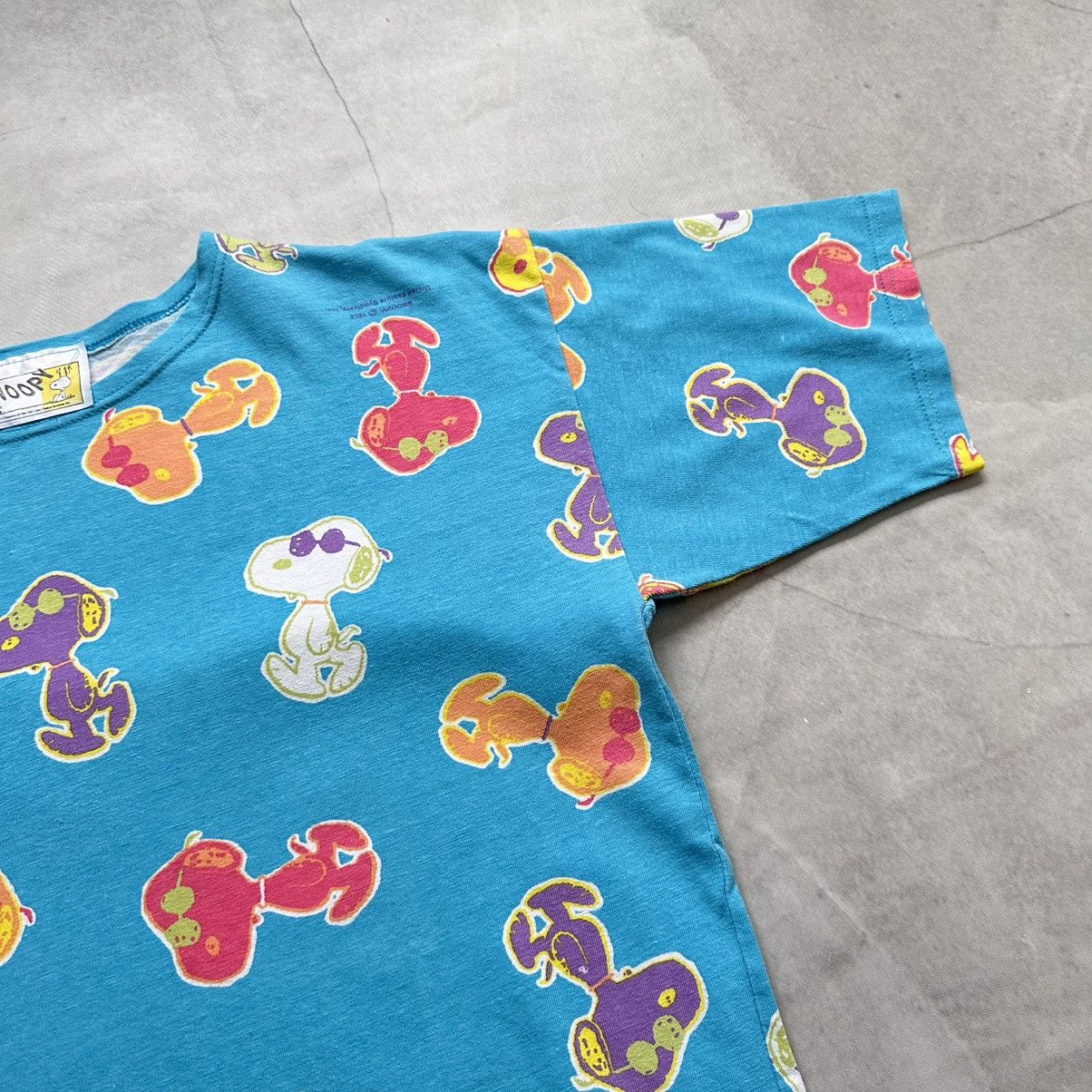 Cartoon Network × Peanuts × Vintage RARE Snoopy Monogram Vintage Peanuts Cartoon Movie T-Shirt Size US M / EU 48-50 / 2 - 7 Thumbnail